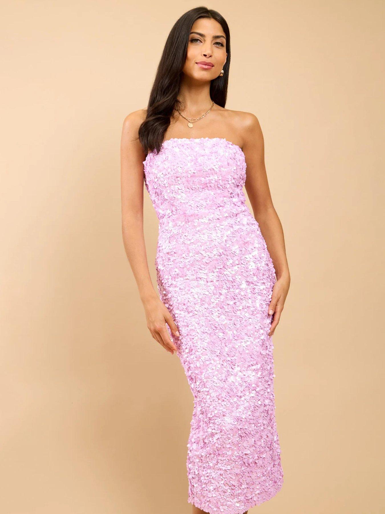 little-mistress-pink-sequin-midaxi-dressback