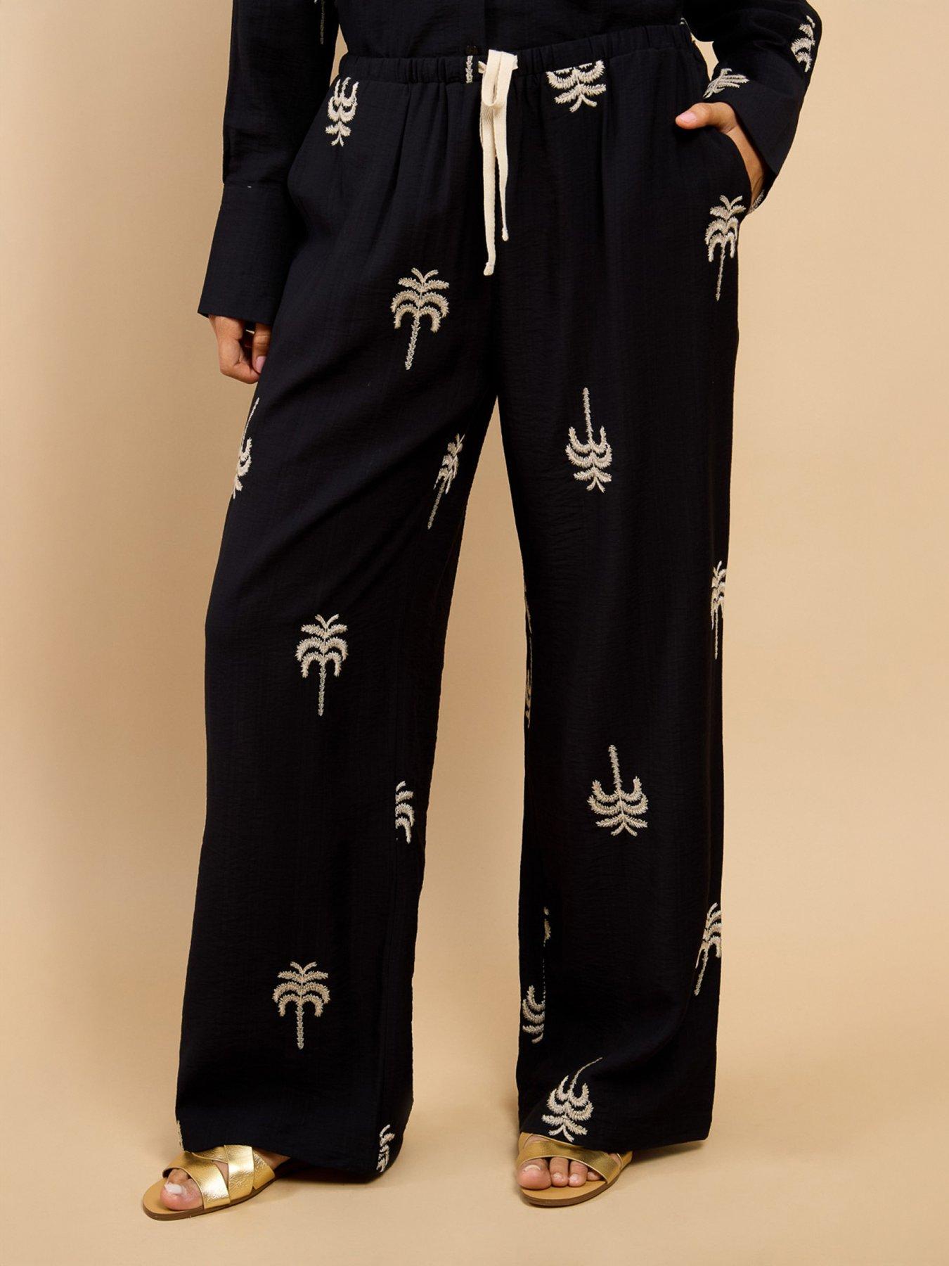 little-mistress-black-embroidered-trousersback