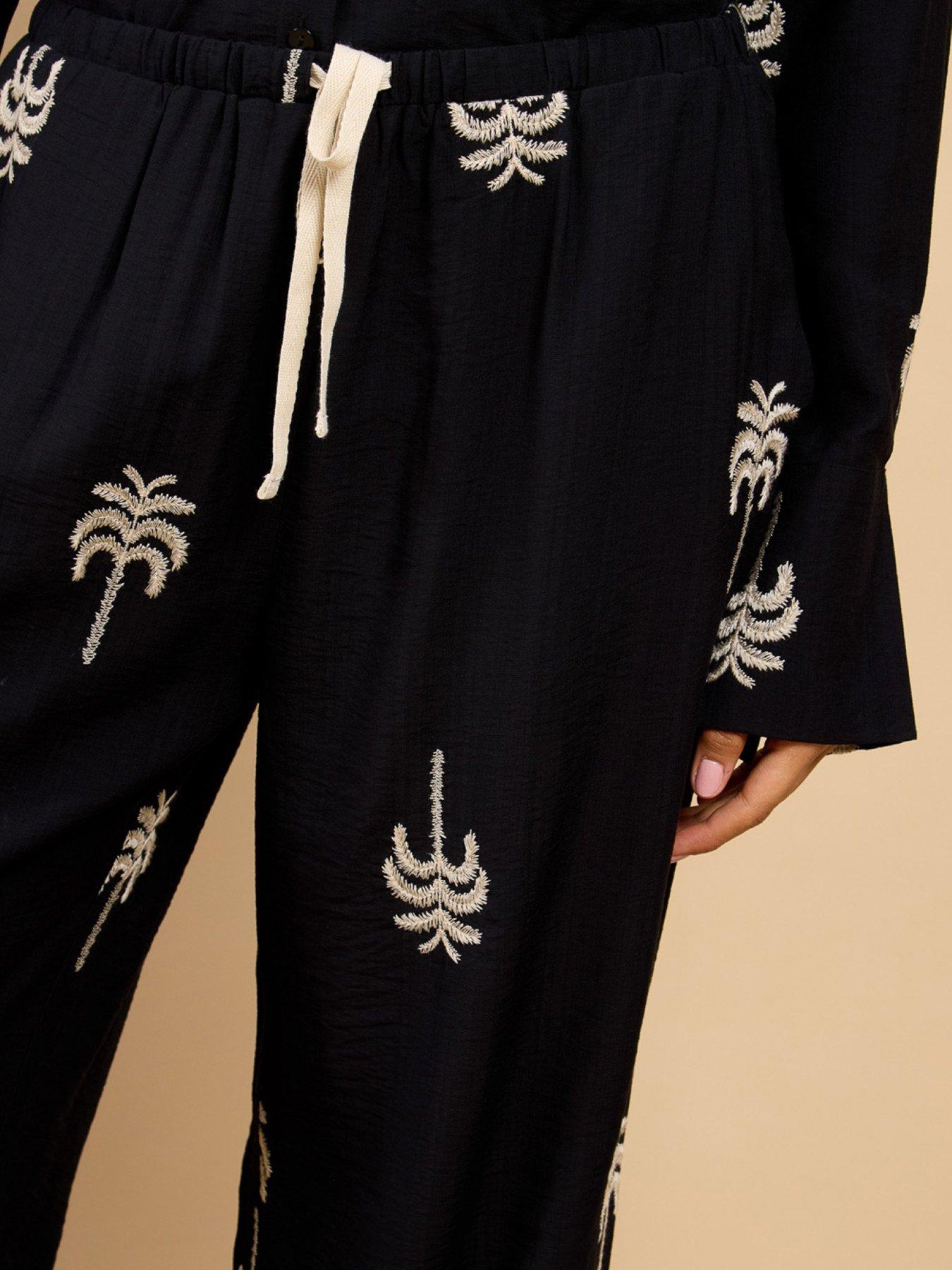little-mistress-black-embroidered-trousersoutfit