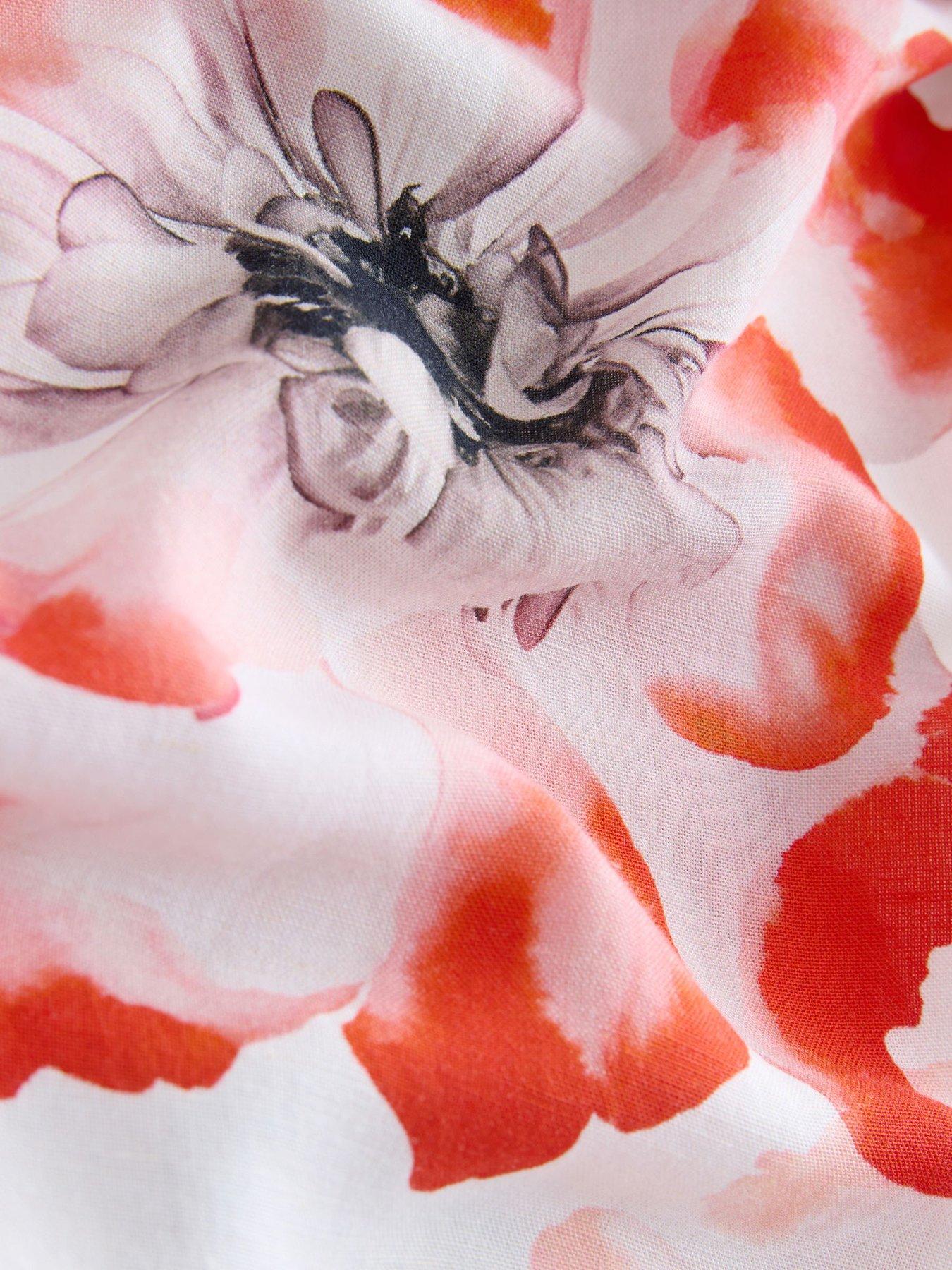 Image 7 of 7 of Ted Baker B By Ted Baker Floral Cover Up Dress -white