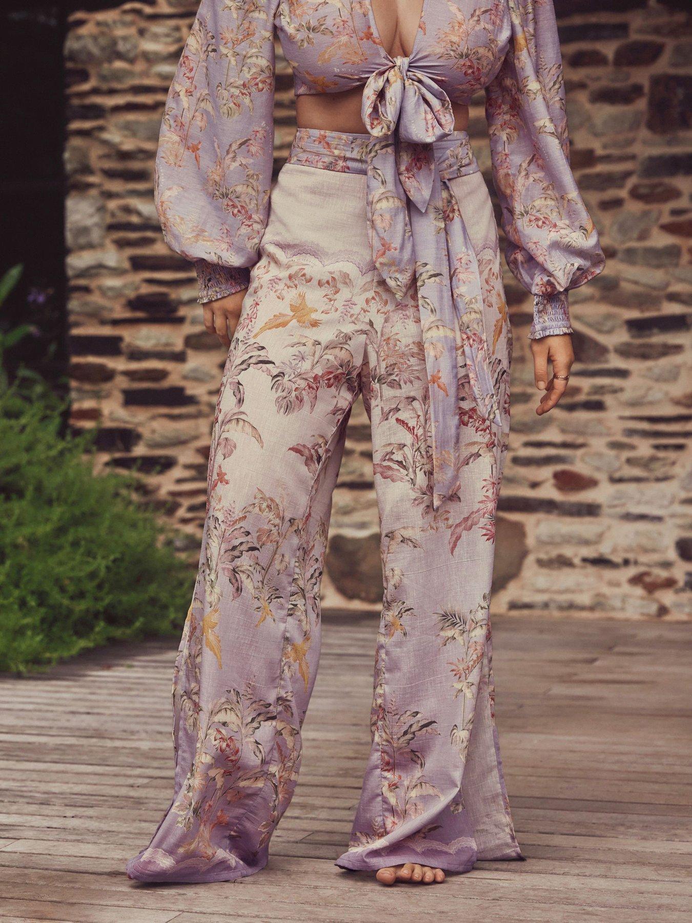 Ted Baker B By Floral Trousers - Light Purple