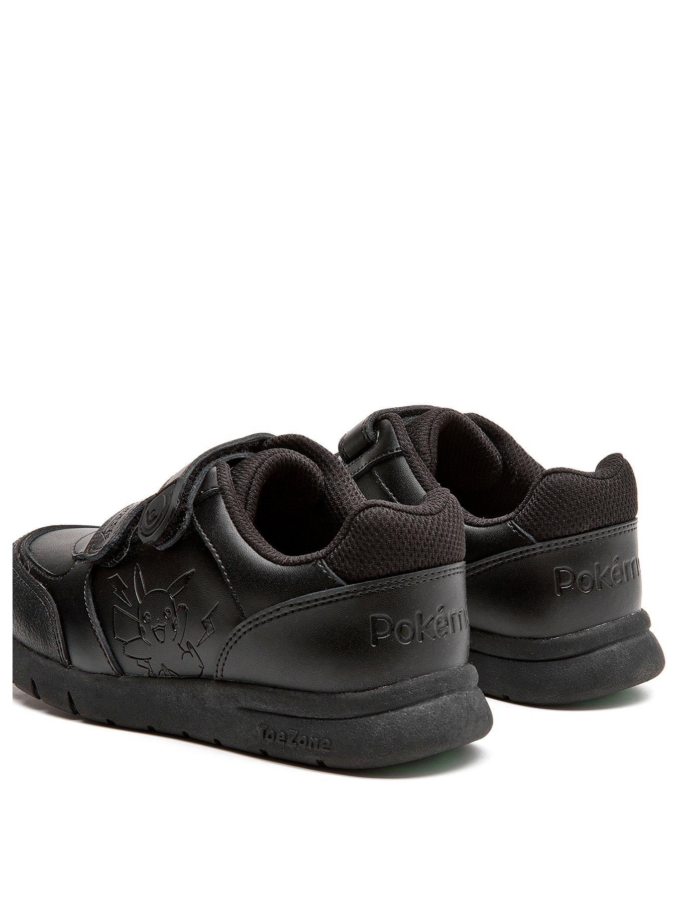 Image 2 of 6 of ToeZone Pokemon Double Strap School Shoes - Black