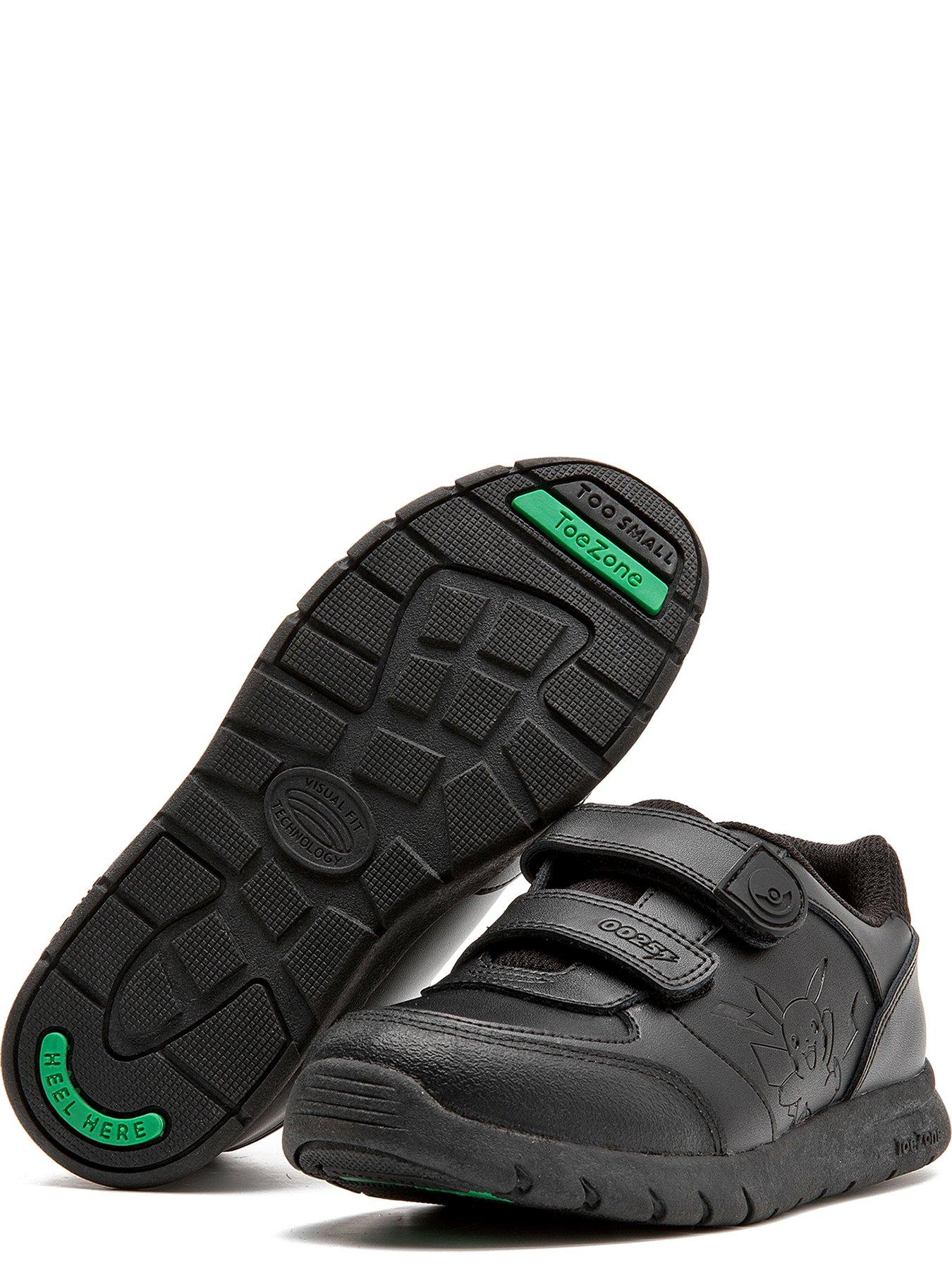 Image 4 of 6 of ToeZone Pokemon Double Strap School Shoes - Black