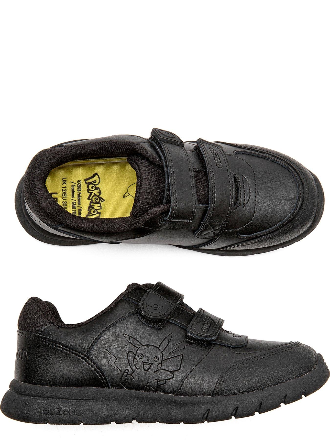 Image 5 of 6 of ToeZone Pokemon Double Strap School Shoes - Black