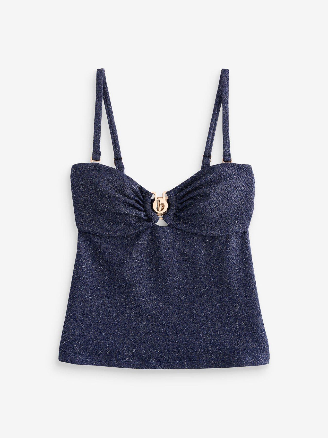 Image 6 of 6 of B By Ted Baker B By Bandeau Tankini - Blue
