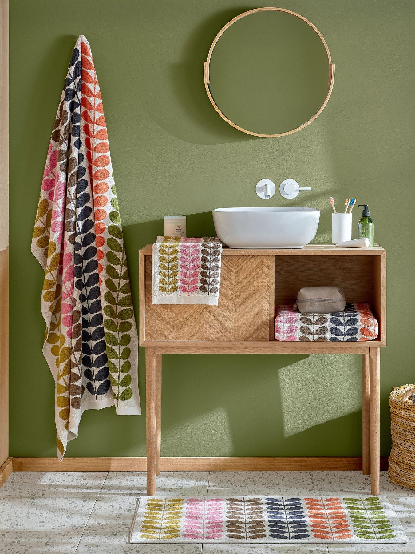 Image 1 of 2 of Orla Kiely Multi Stem 100% Cotton Auburn 50x90cm Bath Mat