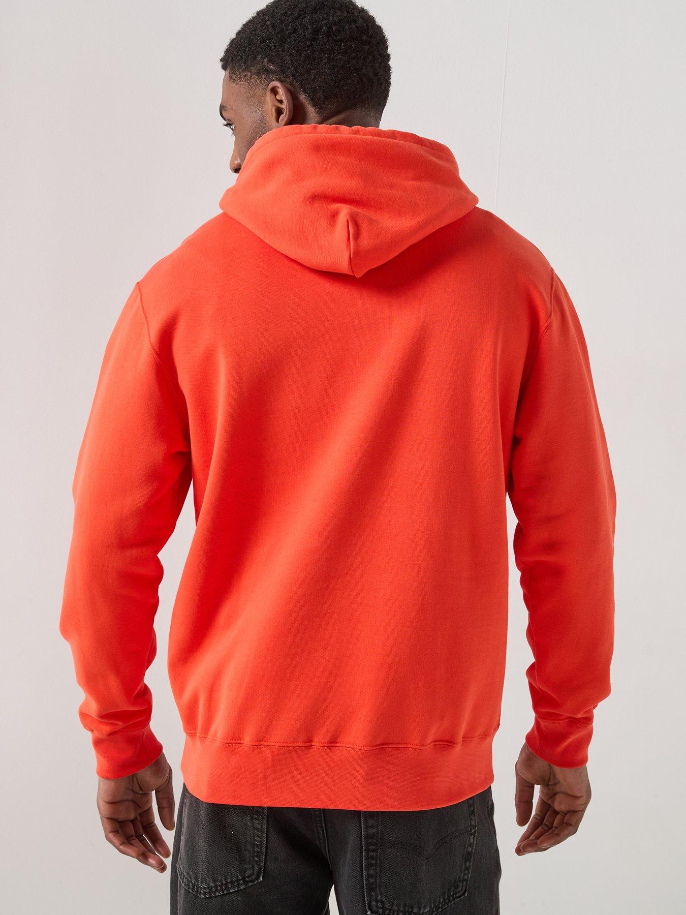 Image 2 of 6 of Double A by Wood Wood Cass Aa Print Hoodie 25219 &nbsp;- Orange