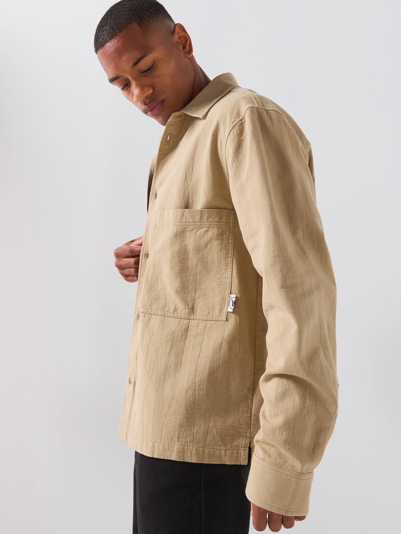 Double A by Wood Wood Clay Overshirt - Stone