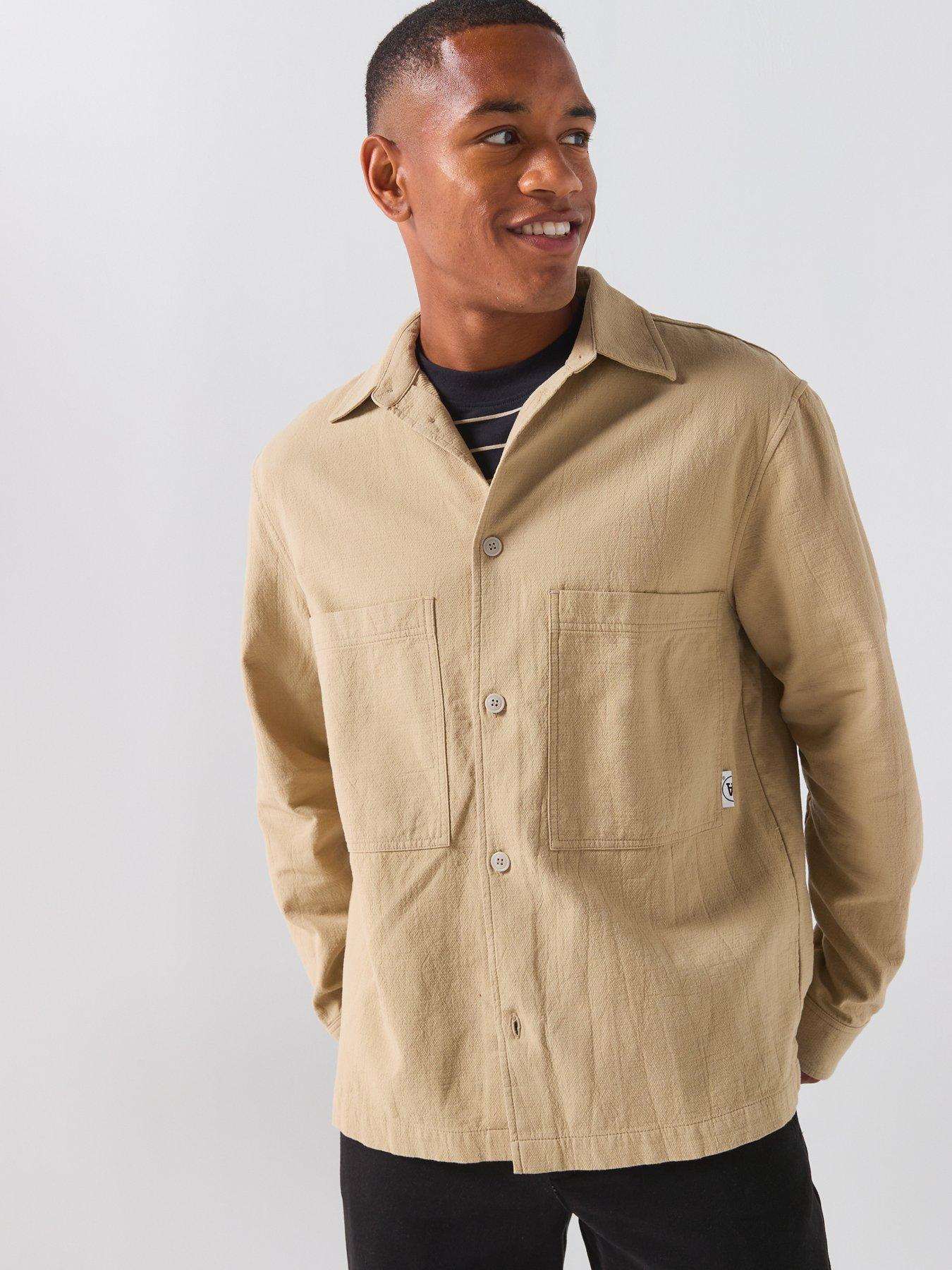Image 4 of 6 of Double A by Wood Wood Clay Overshirt - Stone