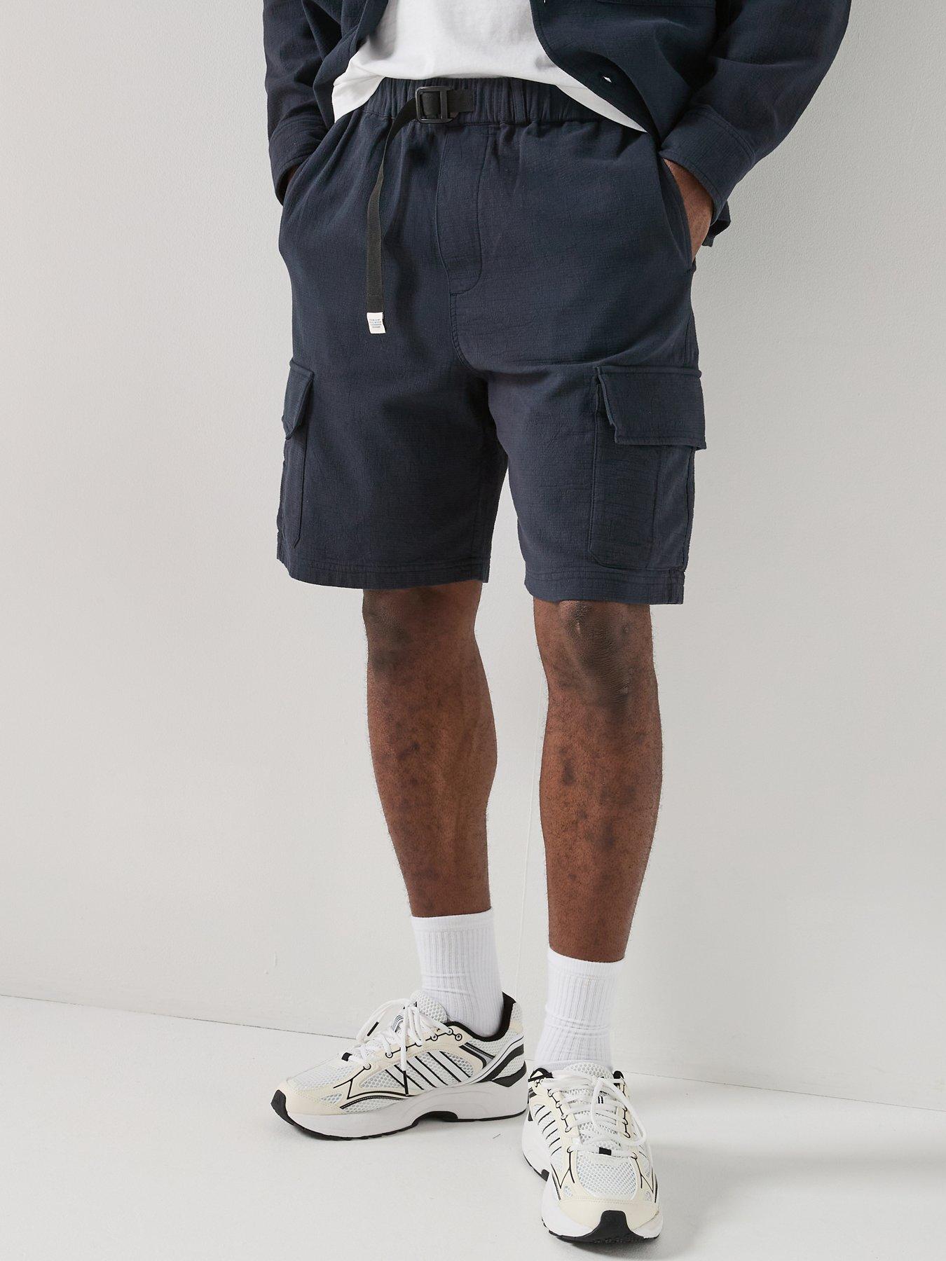 Double A By Wood Wood Robert Shorts - Dark Khaki in Navy