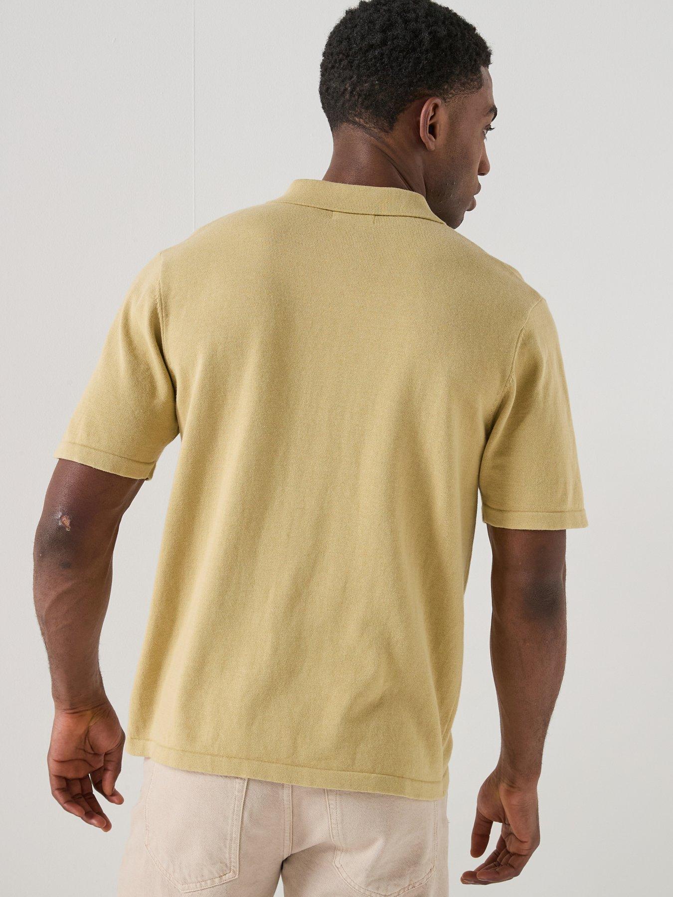 Image 2 of 5 of Double A by Wood Wood Mikkel Knitted Polo Shirt - Light Green