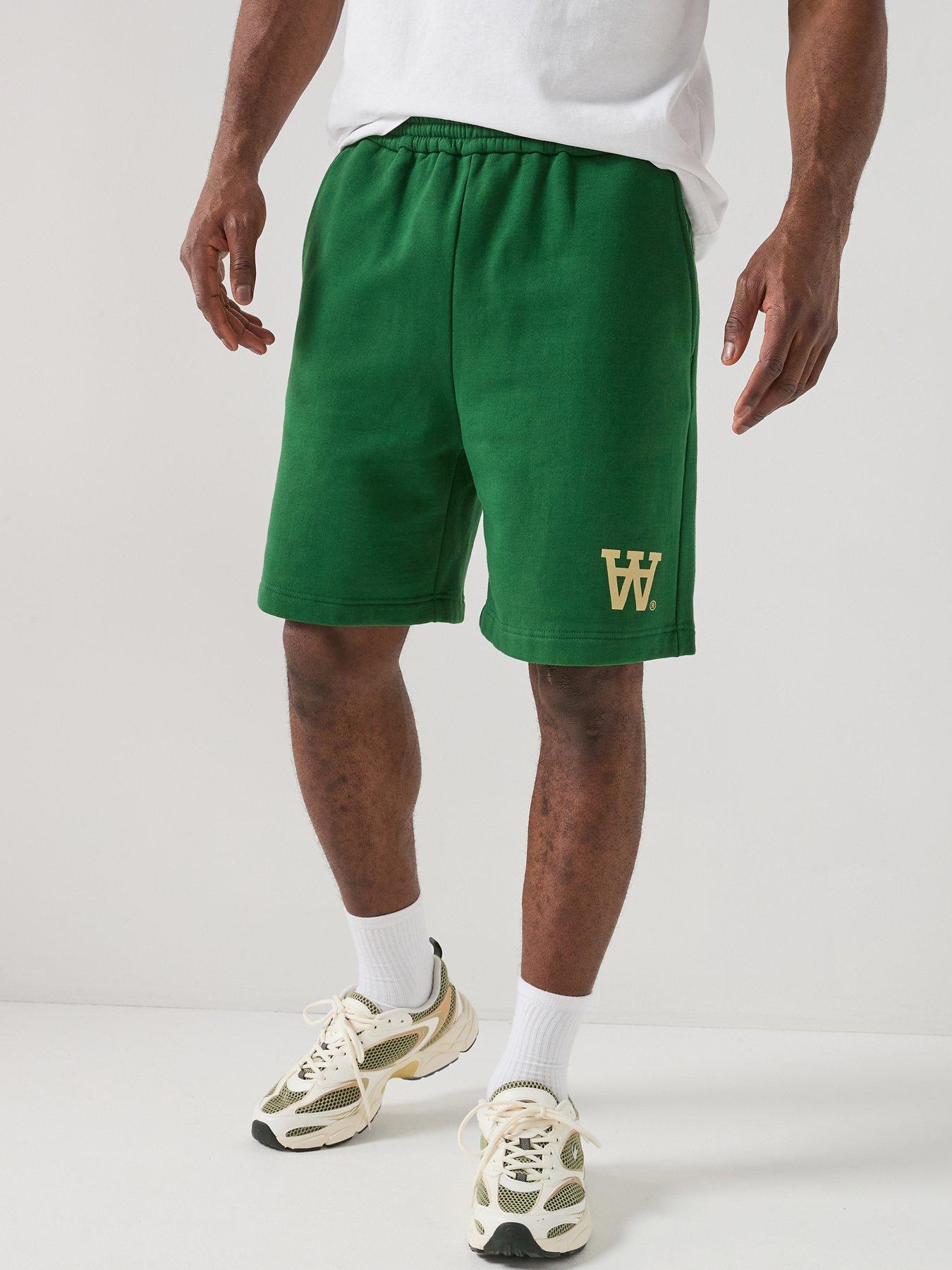 Image 1 of 6 of Double A by Wood Wood Luis Jersey Shorts - Green