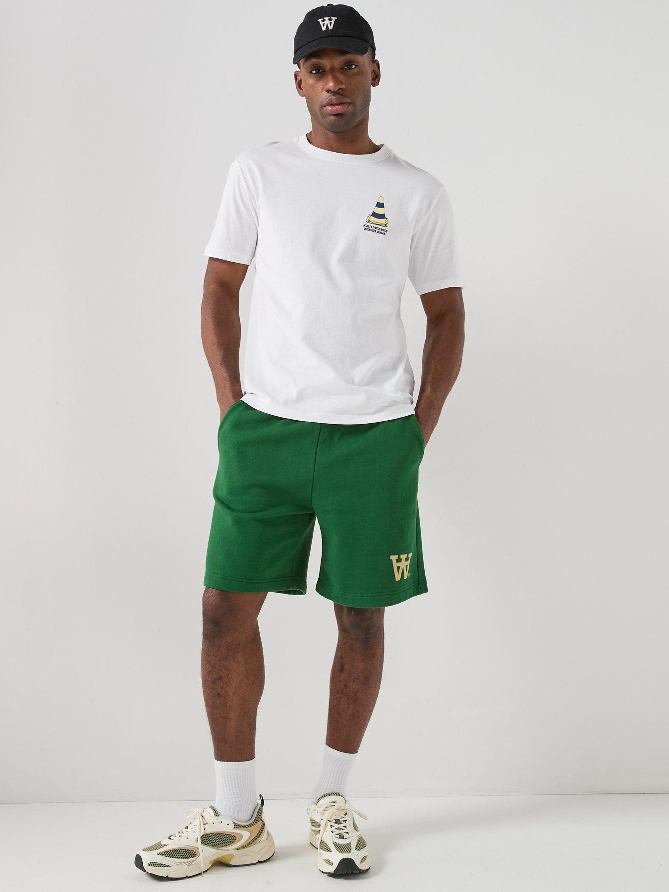 Image 3 of 6 of Double A by Wood Wood Luis Jersey Shorts - Green
