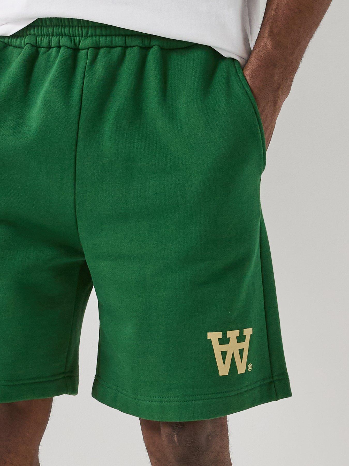Image 4 of 6 of Double A by Wood Wood Luis Jersey Shorts - Green