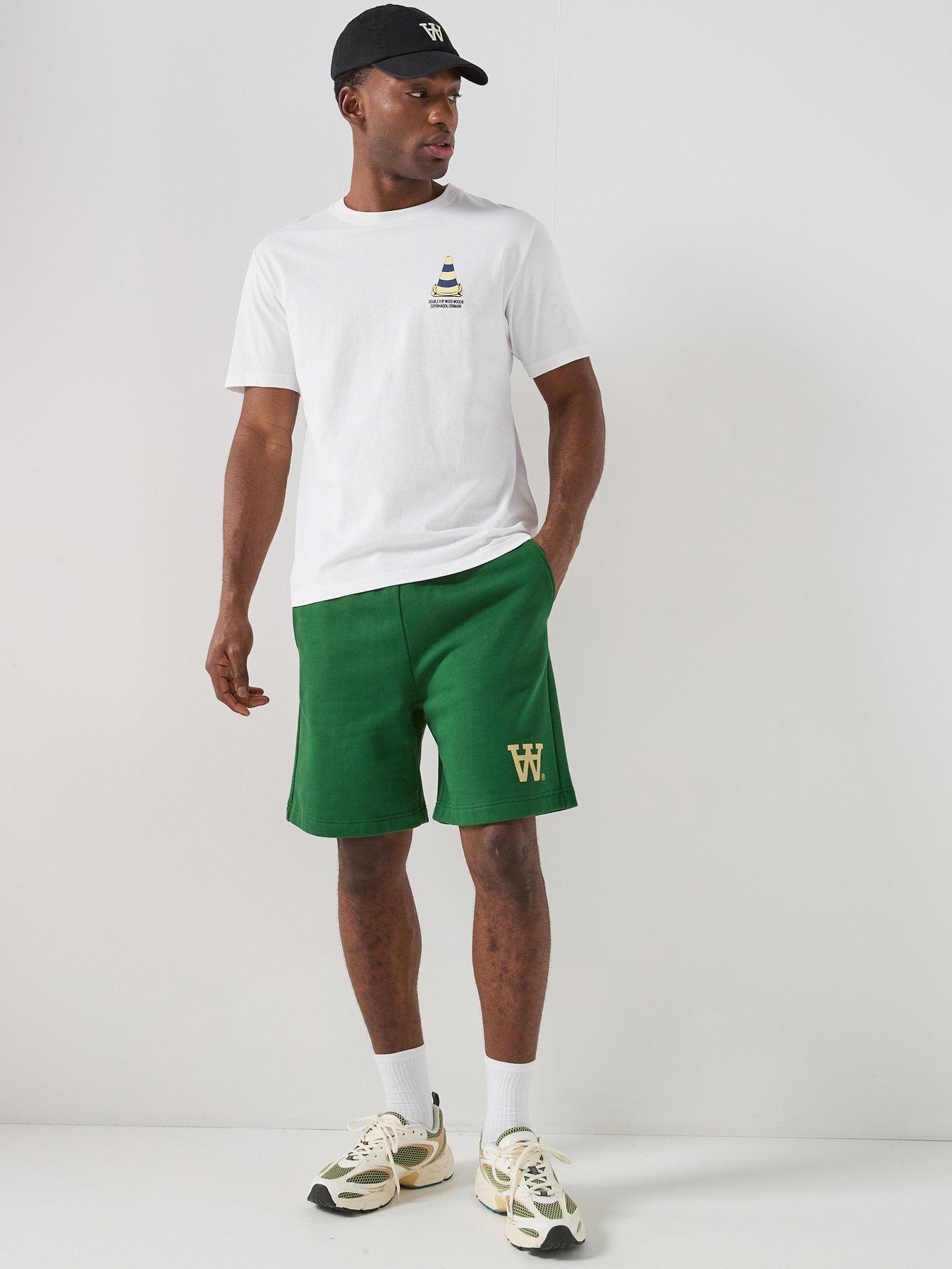 Image 5 of 6 of Double A by Wood Wood Luis Jersey Shorts - Green