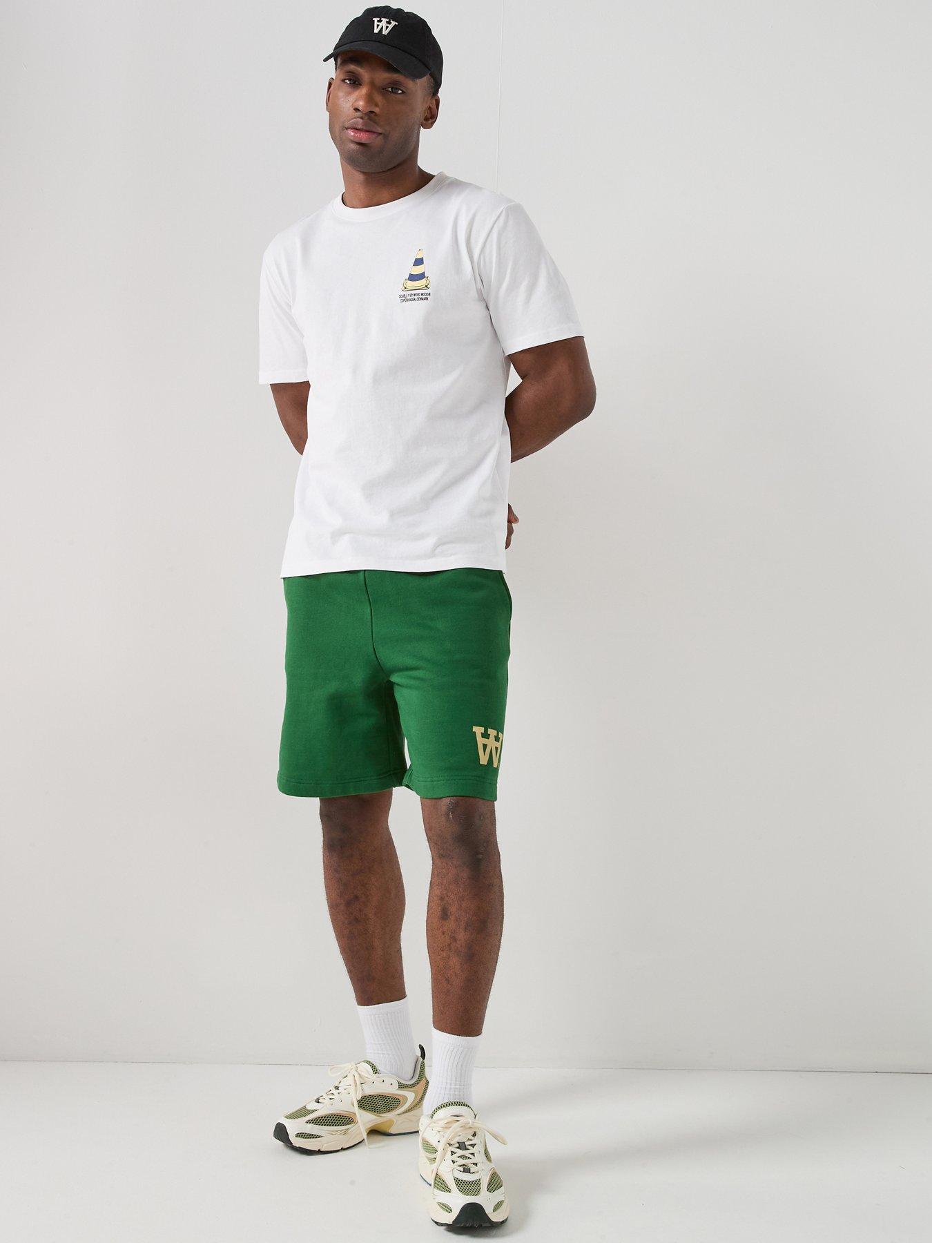 Image 6 of 6 of Double A by Wood Wood Luis Jersey Shorts - Green