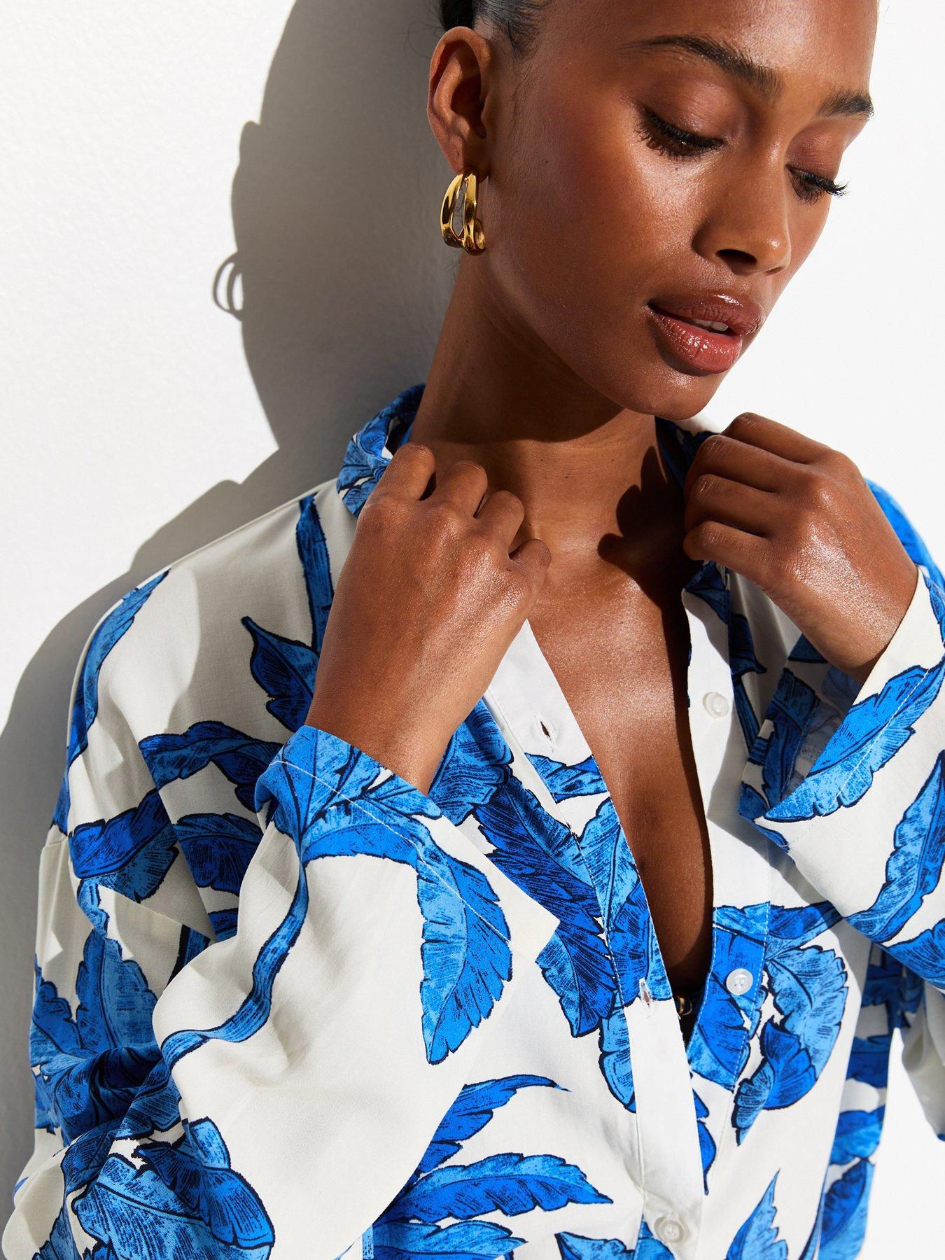 new-look-blue-palm-tree-print-shirtoutfit