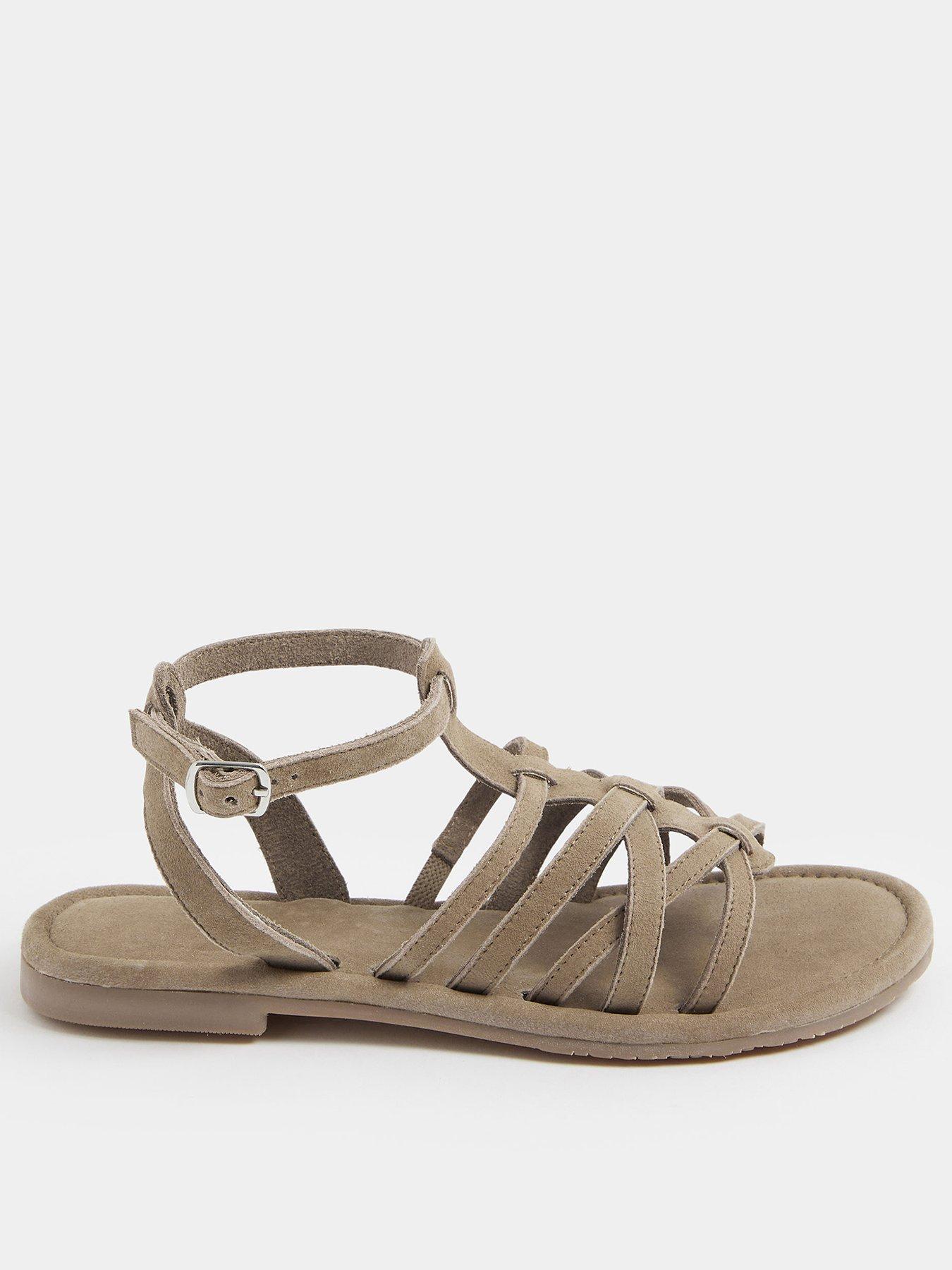 yours-curve-gladiator-leather-sandals-in-wide-fit-creamstillFront
