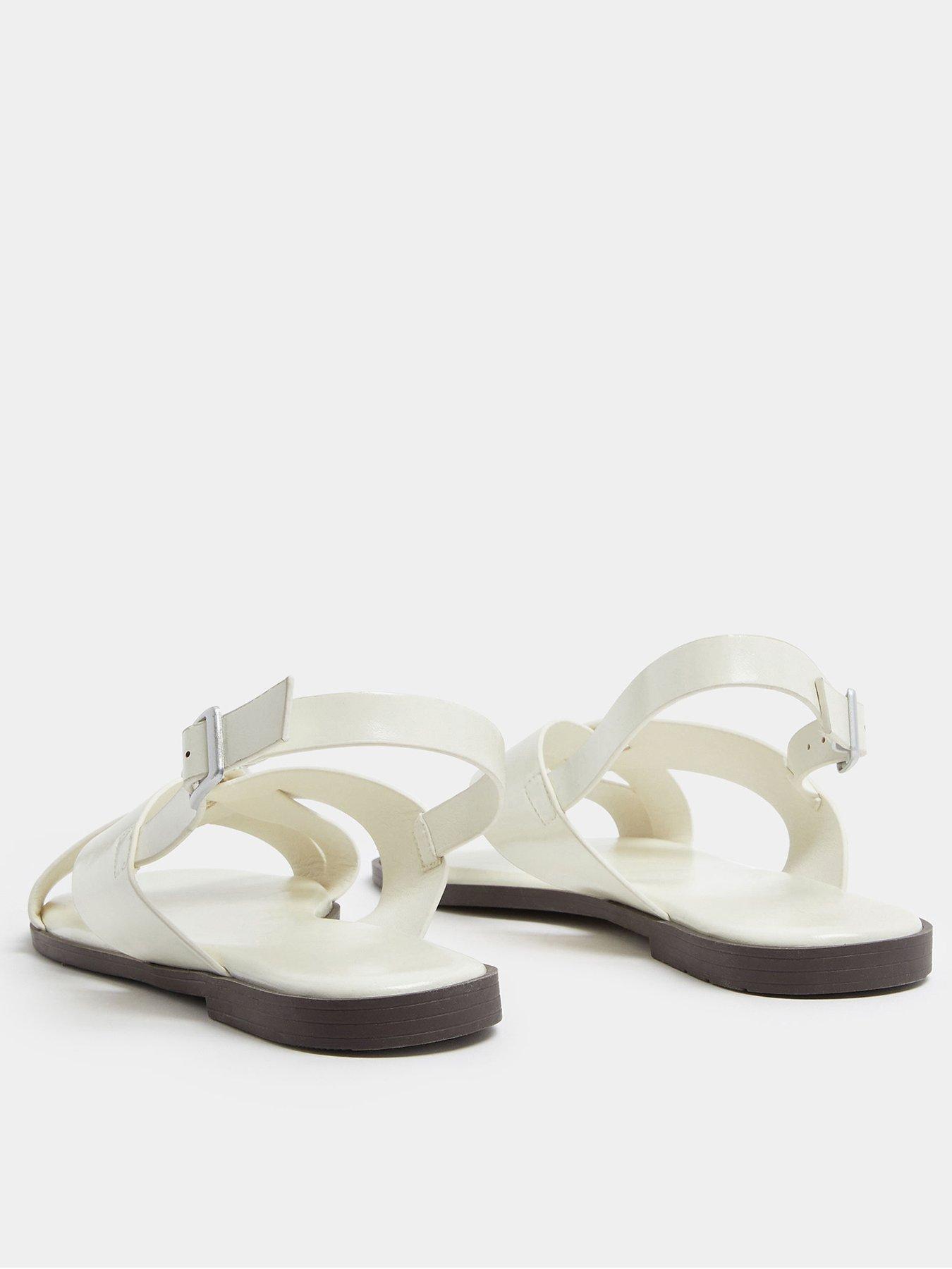 Image 3 of 4 of Yours Curve Wide Fit Cross Over Sandals