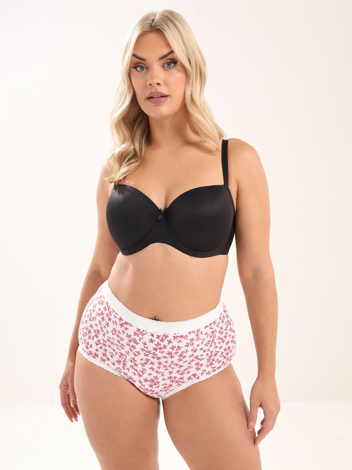 yours-curve-5-pack-flower-full-briefs-pinkback