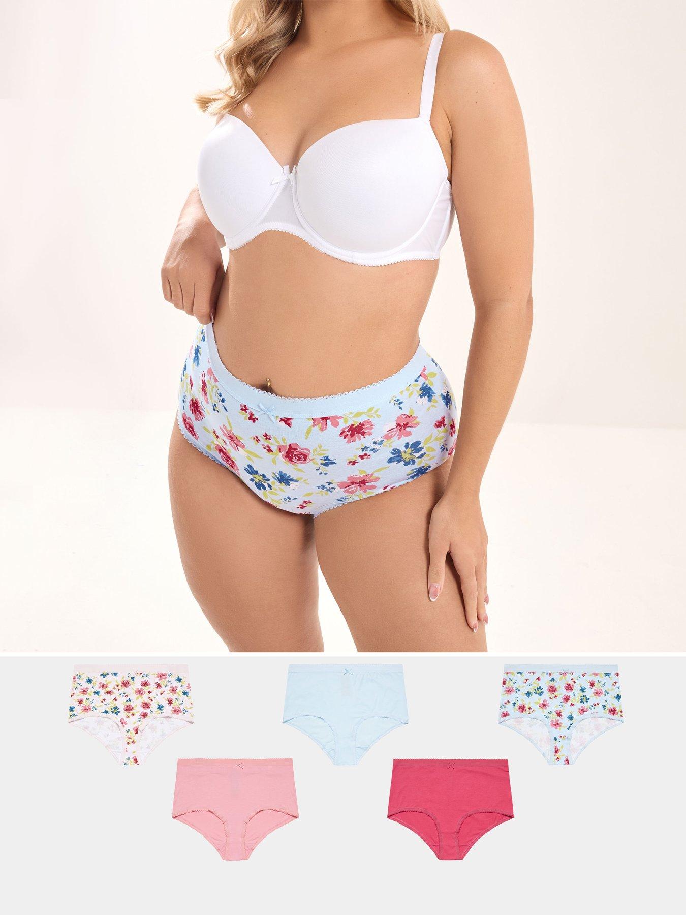 yours-curve-5-pack-floral-full-briefs-pinkfront