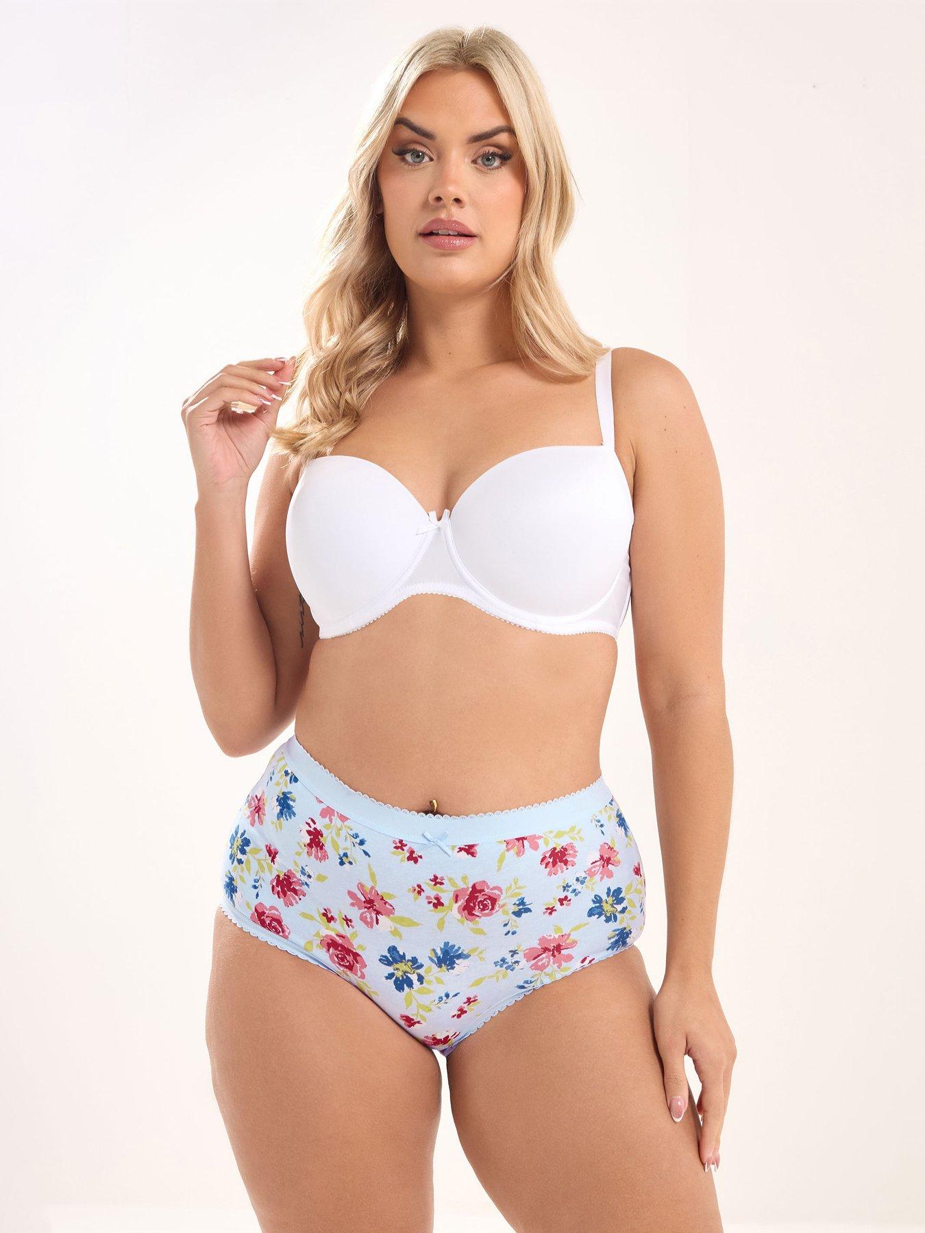 yours-curve-5-pack-floral-full-briefs-pinkback