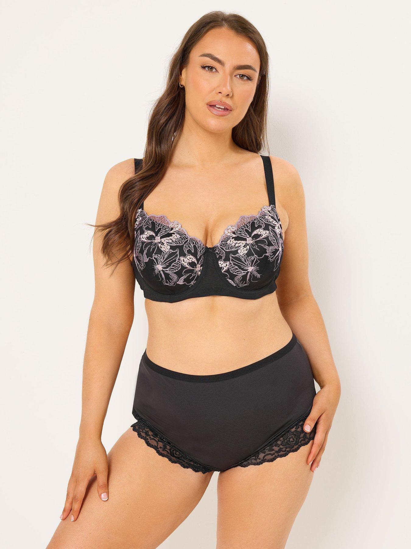 yours-curve-2-pack-padded-embroidered-bras-blackdetail