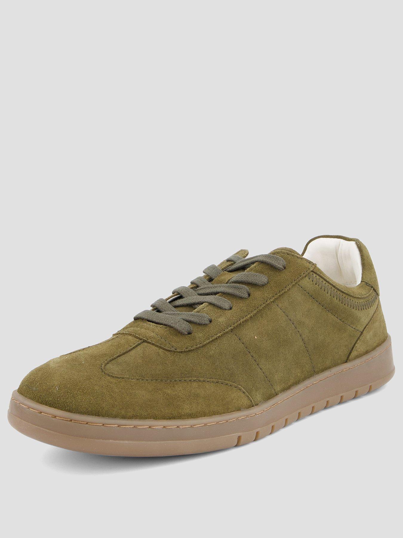 Image 2 of 7 of The Very Collection Mens Suede Plimsole Trainer - Khaki