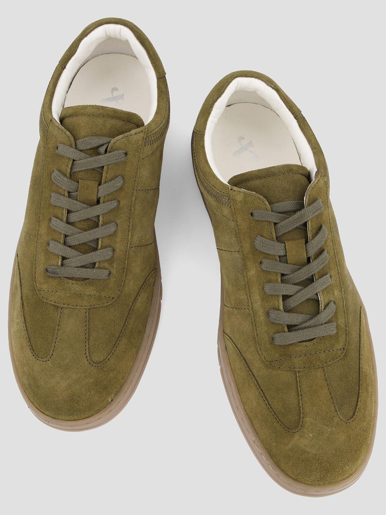 Image 3 of 7 of The Very Collection Mens Suede Plimsole Trainer - Khaki