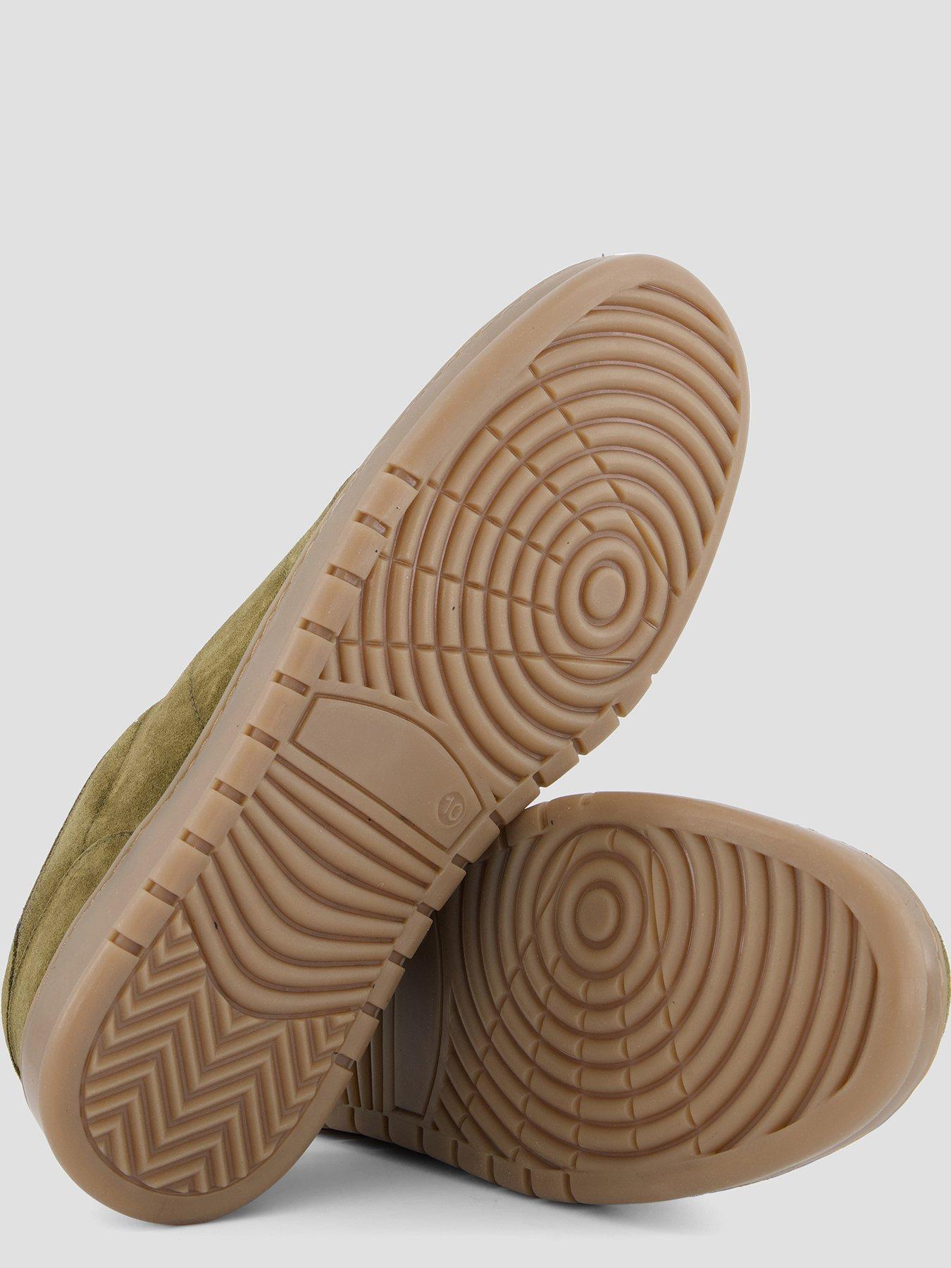 Image 4 of 7 of The Very Collection Mens Suede Plimsole Trainer - Khaki