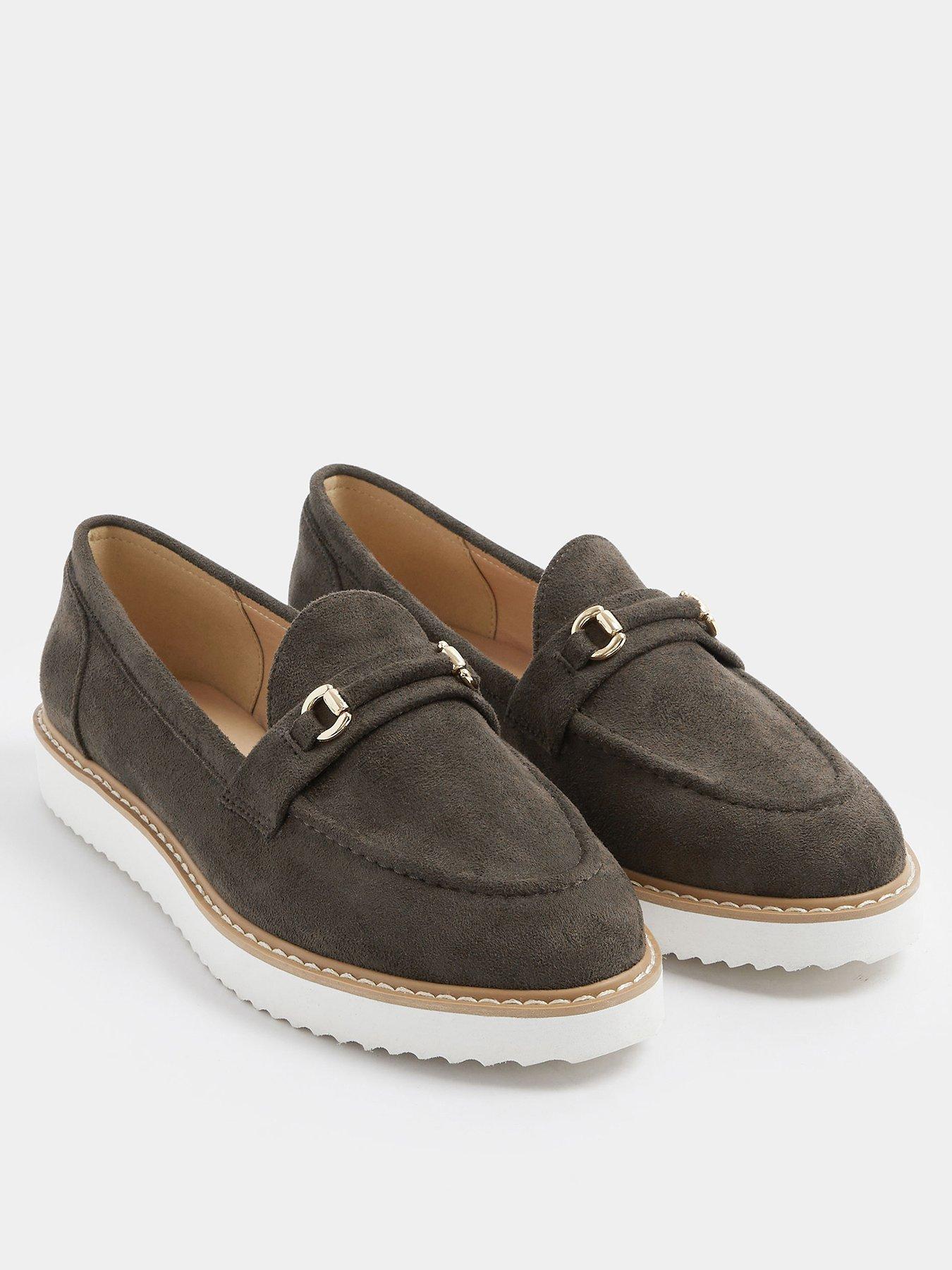 Image 2 of 4 of Yours Curve Extra Wide Fit Snaffle Trim Loafer