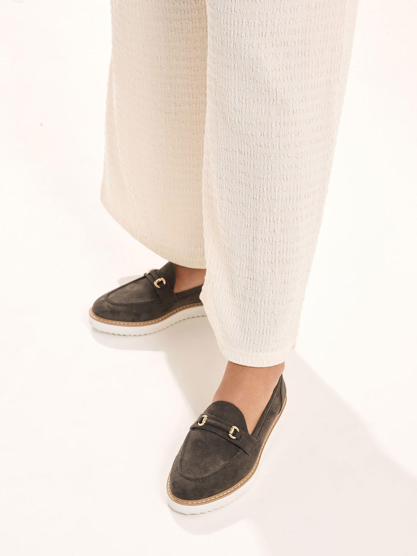 Image 4 of 4 of Yours Curve Wide Fit Snaffle Trim Loafer