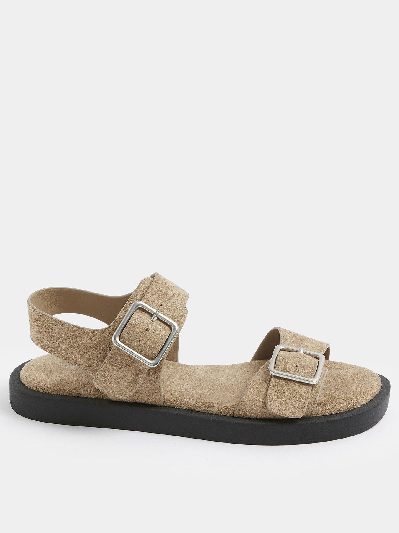 Image 1 of 4 of Yours Curve Extra Wide Fit Buckle Sandal