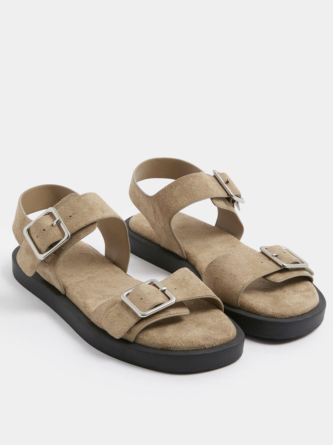 Image 2 of 4 of Yours Curve Extra Wide Fit Buckle Sandal