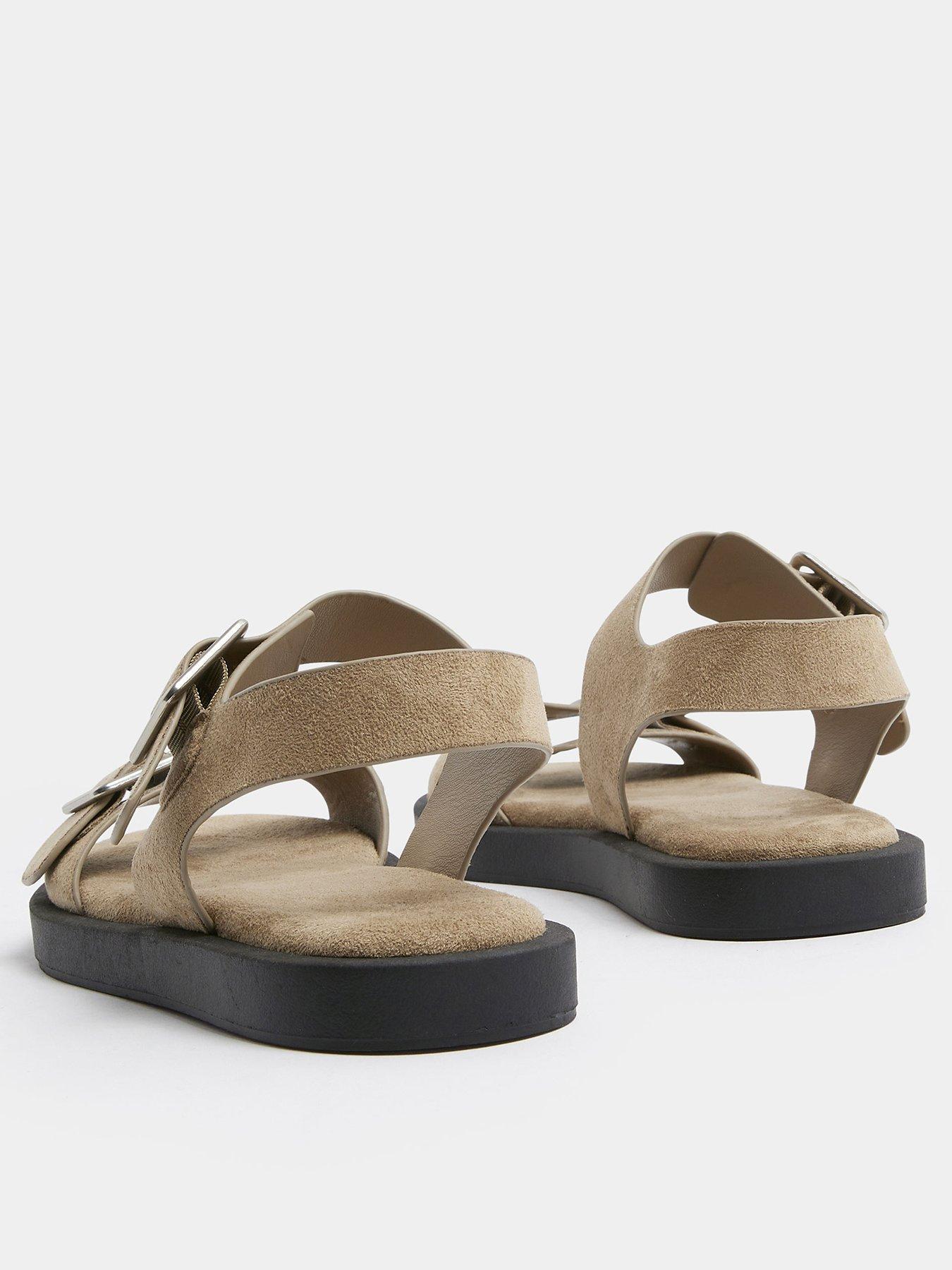 Image 3 of 4 of Yours Curve Extra Wide Fit Buckle Sandal