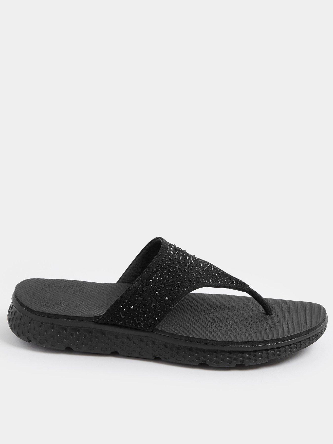 Yours Curve Wide Fit Glitz Sandals