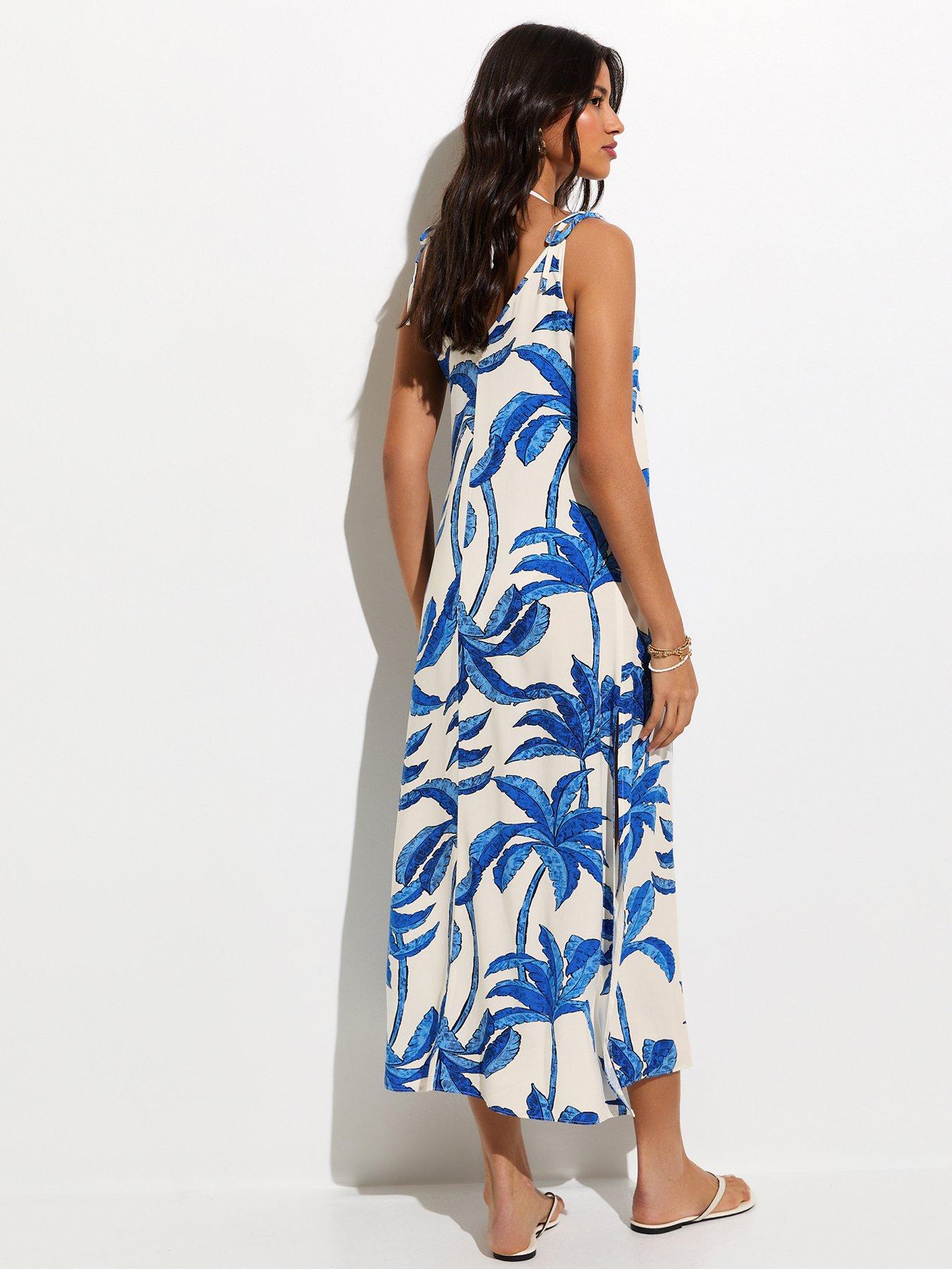 new-look-palm-tree-print-beach-maxi-dress-bluestillFront
