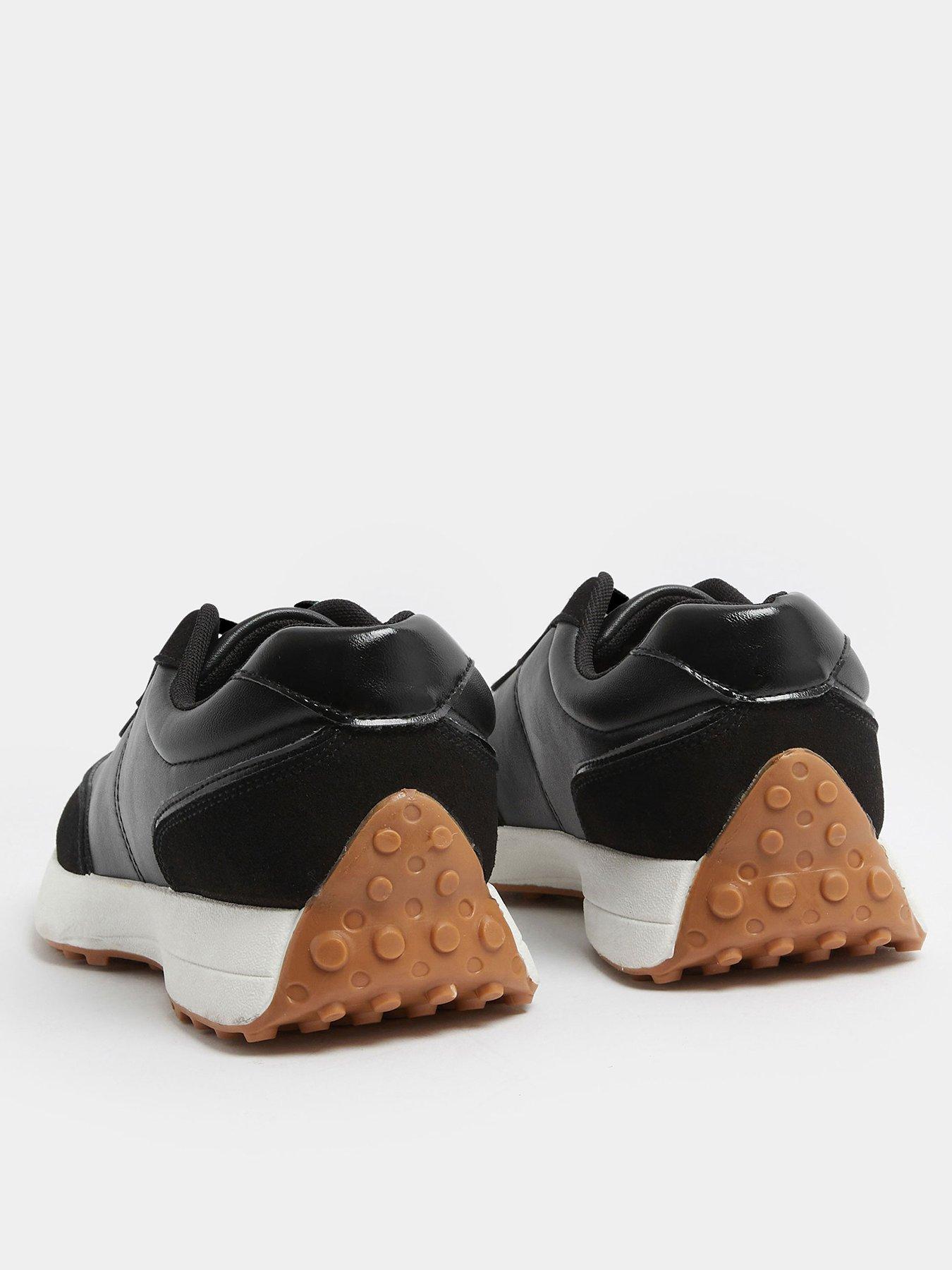 Image 3 of 4 of Yours Curve Extra Wide Fit Lace Up Runner Trainer