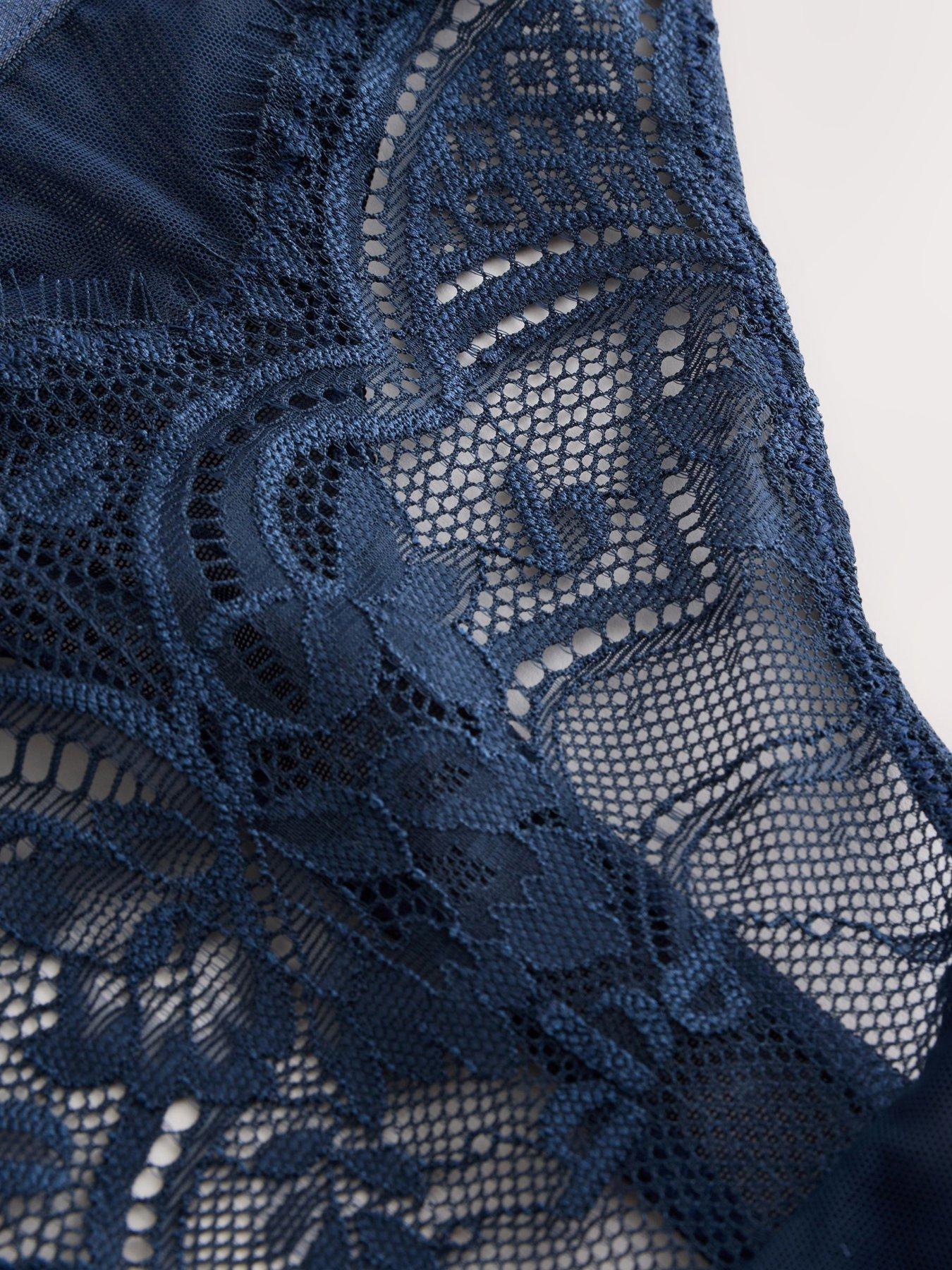 Image 5 of 6 of B By Ted Baker Lace Thong - Blue