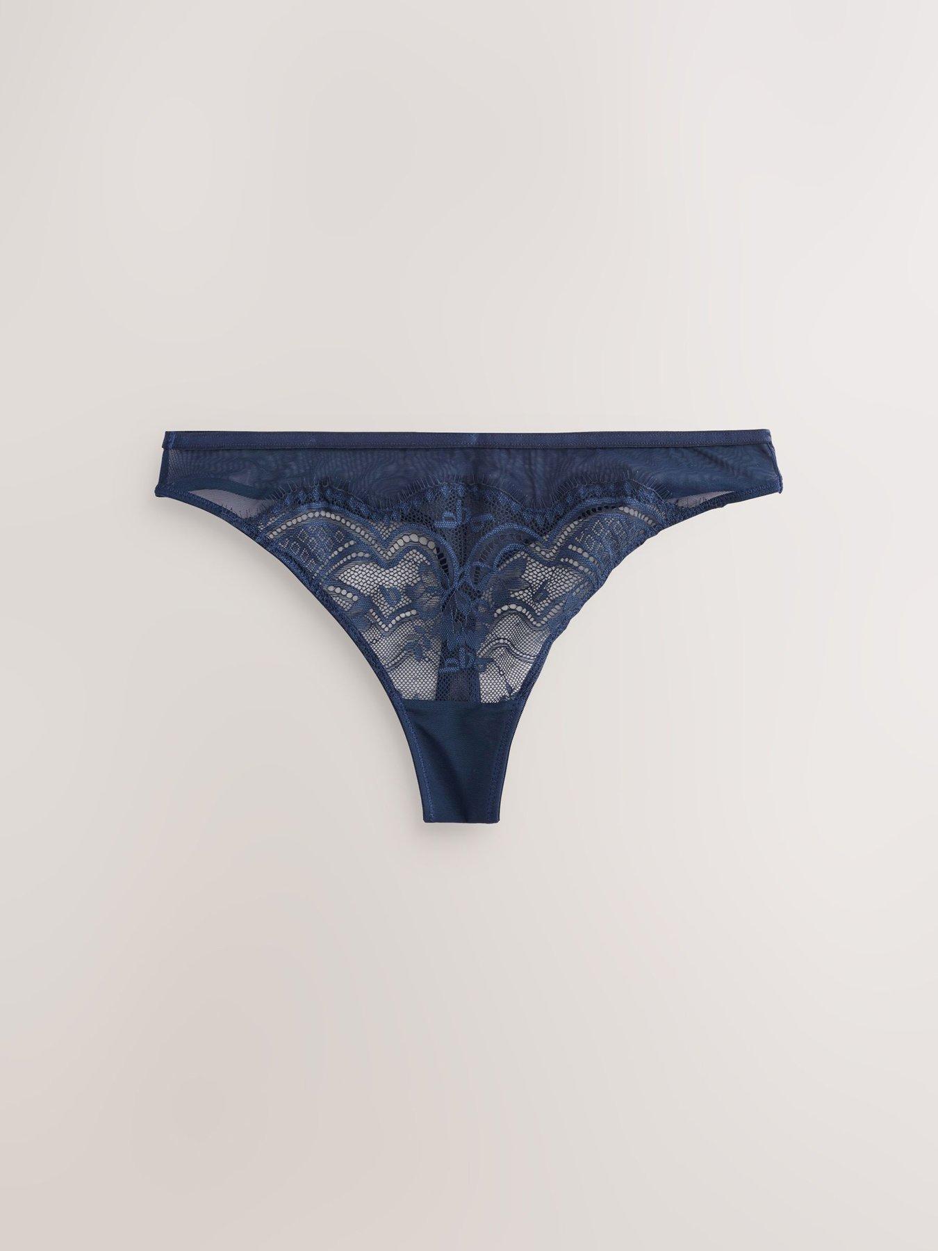 Image 6 of 6 of B By Ted Baker Lace Thong - Blue
