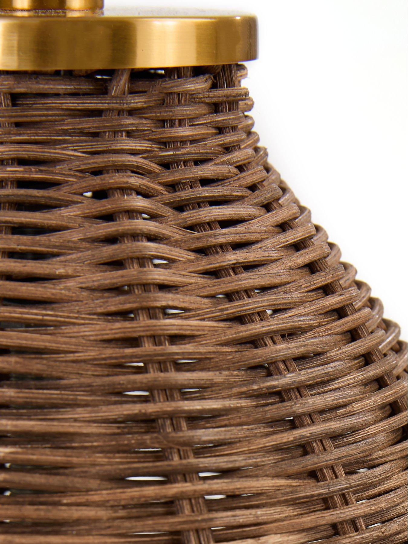 Image 7 of 8 of The Very Collection Floor Lamp With Rattan Base