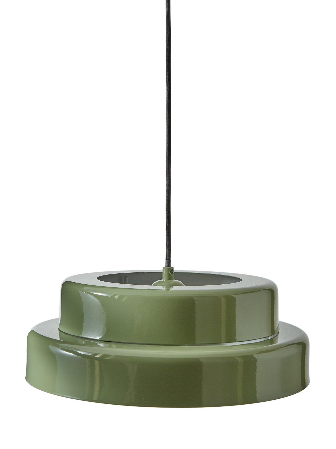 Image 4 of 5 of The Very Collection Green Tiered Ceiling Pendant - Green