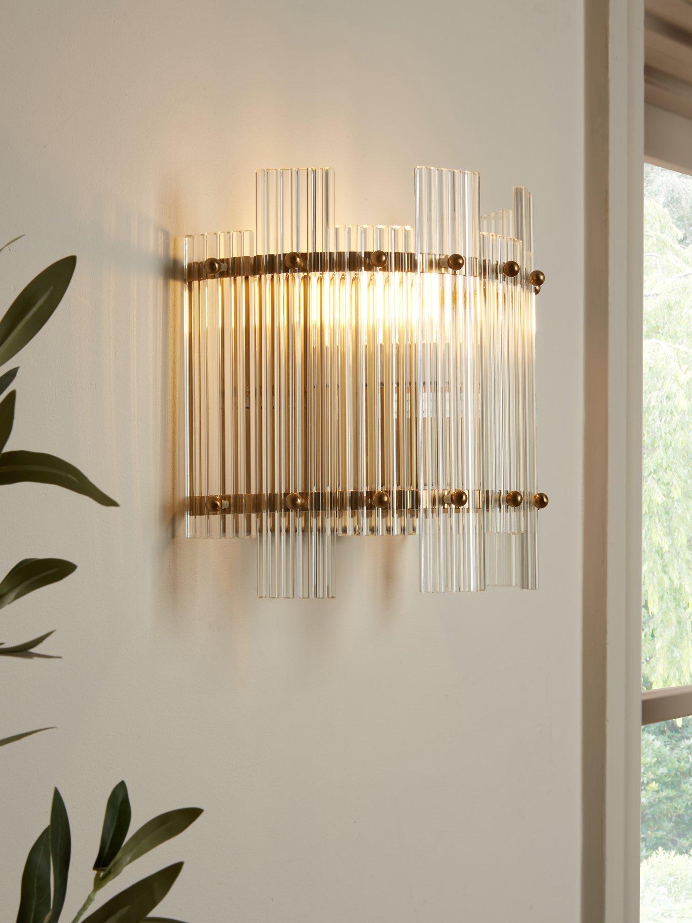 The Very Collection Glass Rod Wall Light