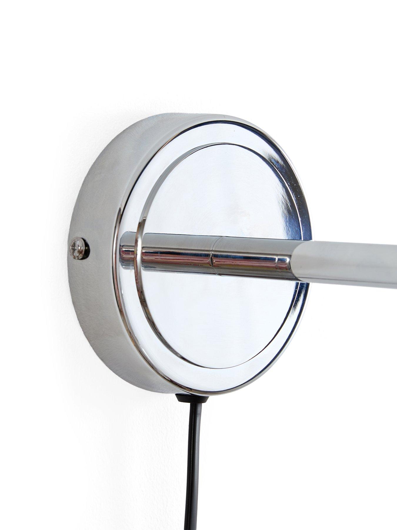 Image 5 of 6 of The Very Collection Ribbed Glass Plug In Wall Light