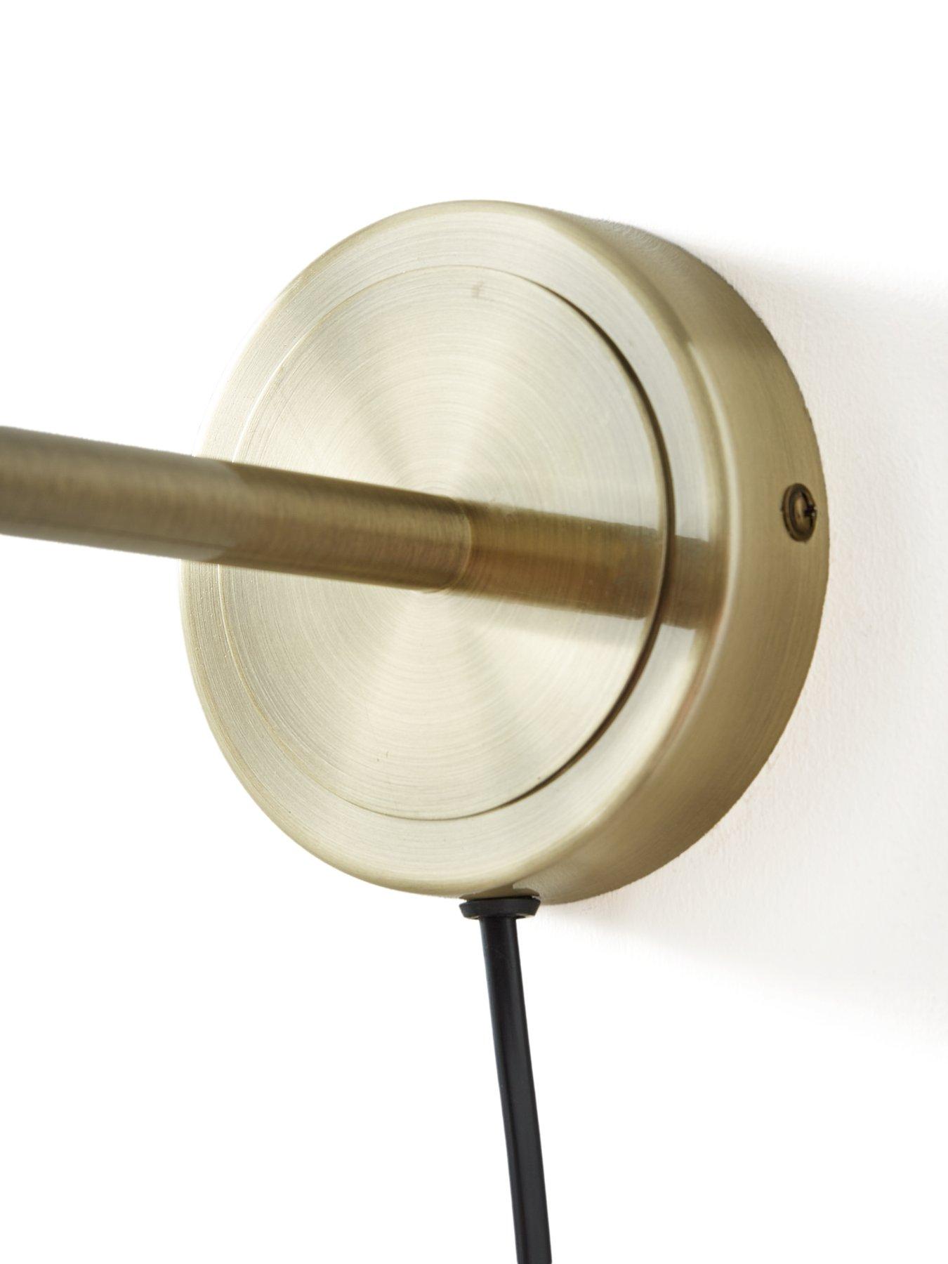 Image 5 of 6 of The Very Collection Ribbed Glass Plug In Wall Light