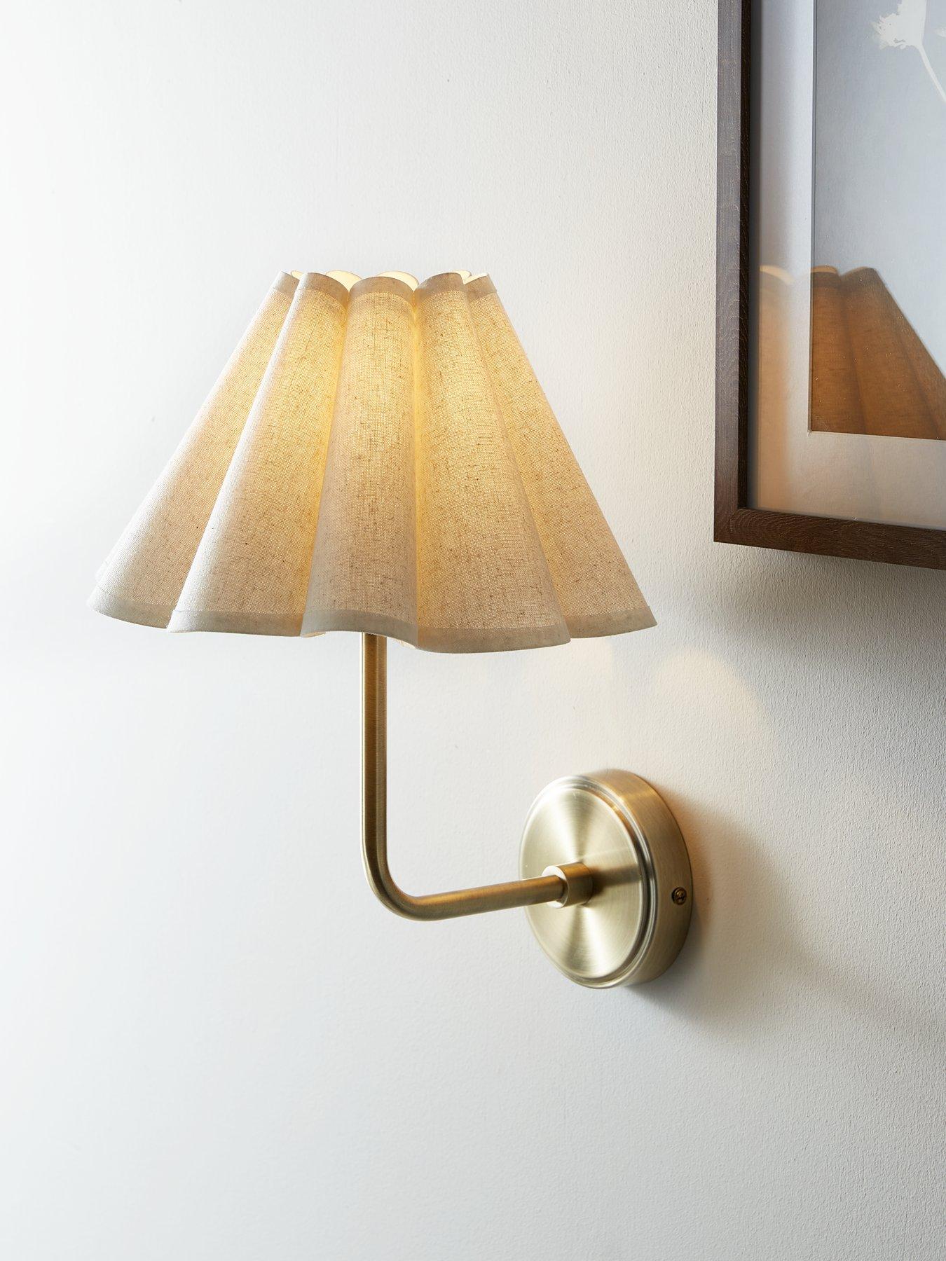 The Very Collection Scalloped Shade Wall Light