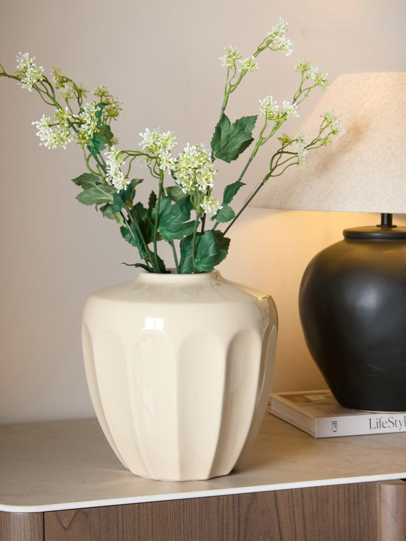 The Very Collection Ceramic Vase Wide 20cm