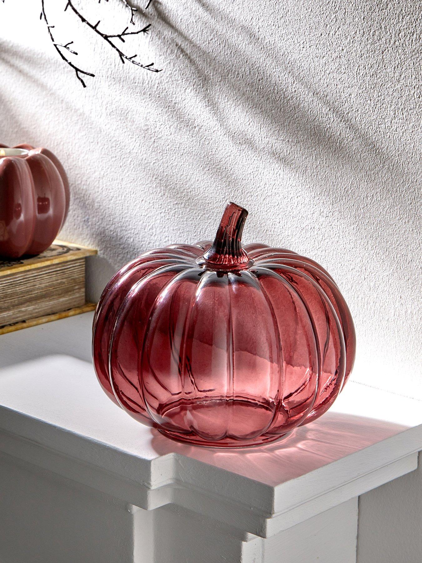 Image 1 of 4 of The Very Collection Glass Pumpkin - Plum