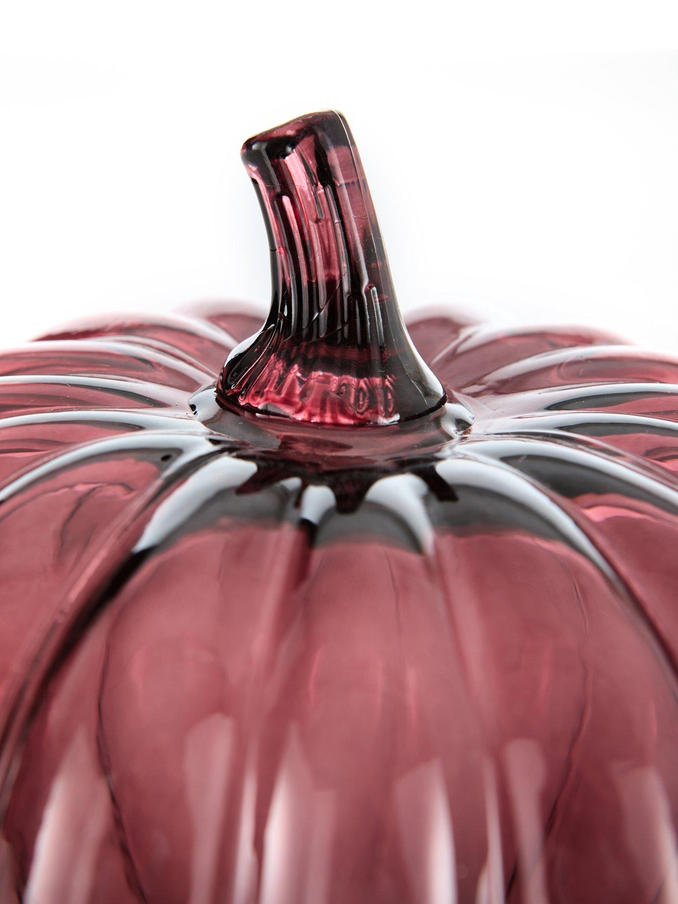 Image 4 of 4 of The Very Collection Glass Pumpkin - Plum