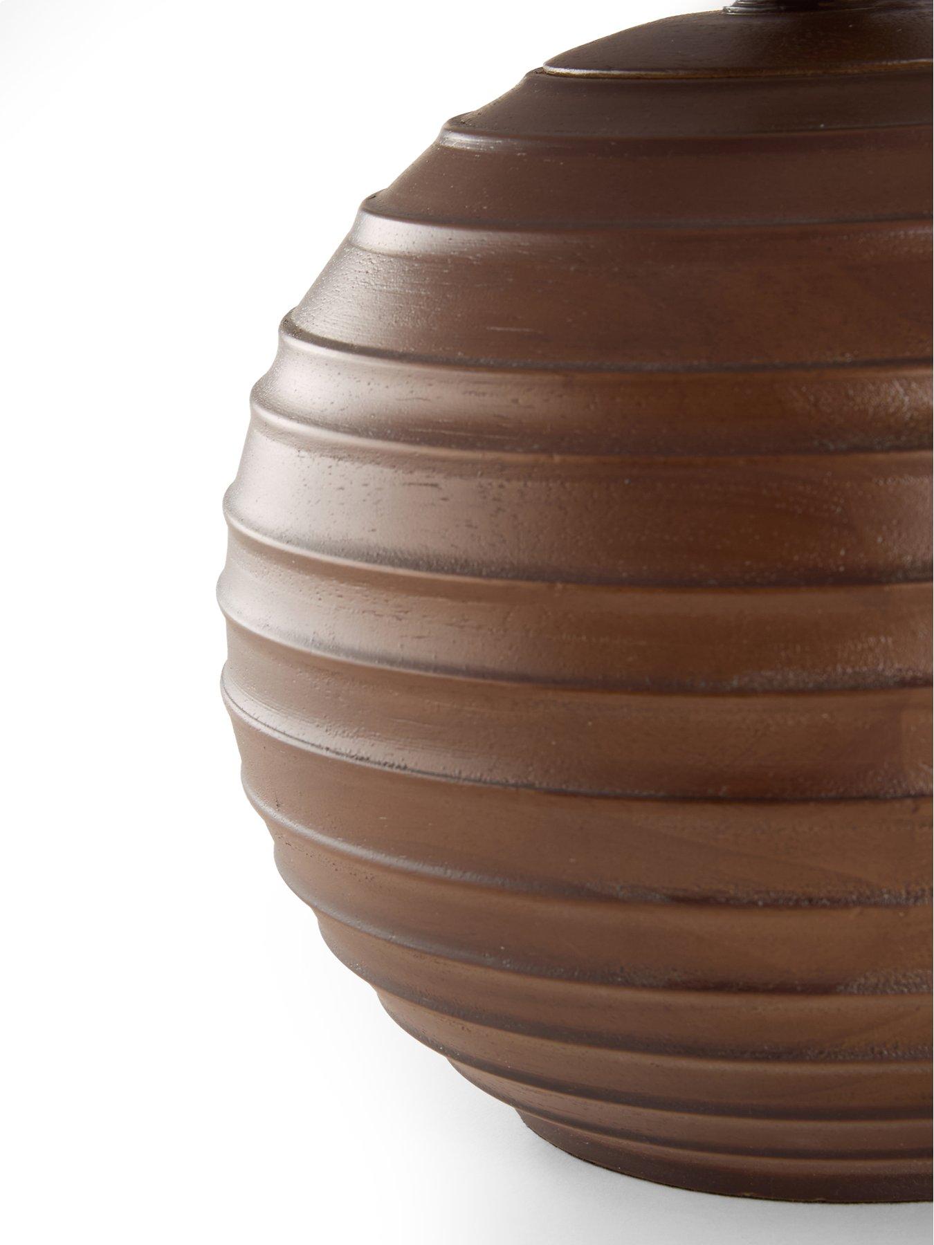 Image 5 of 8 of The Very Collection Wooden Table With Whipstitch Shade Detail - Small
